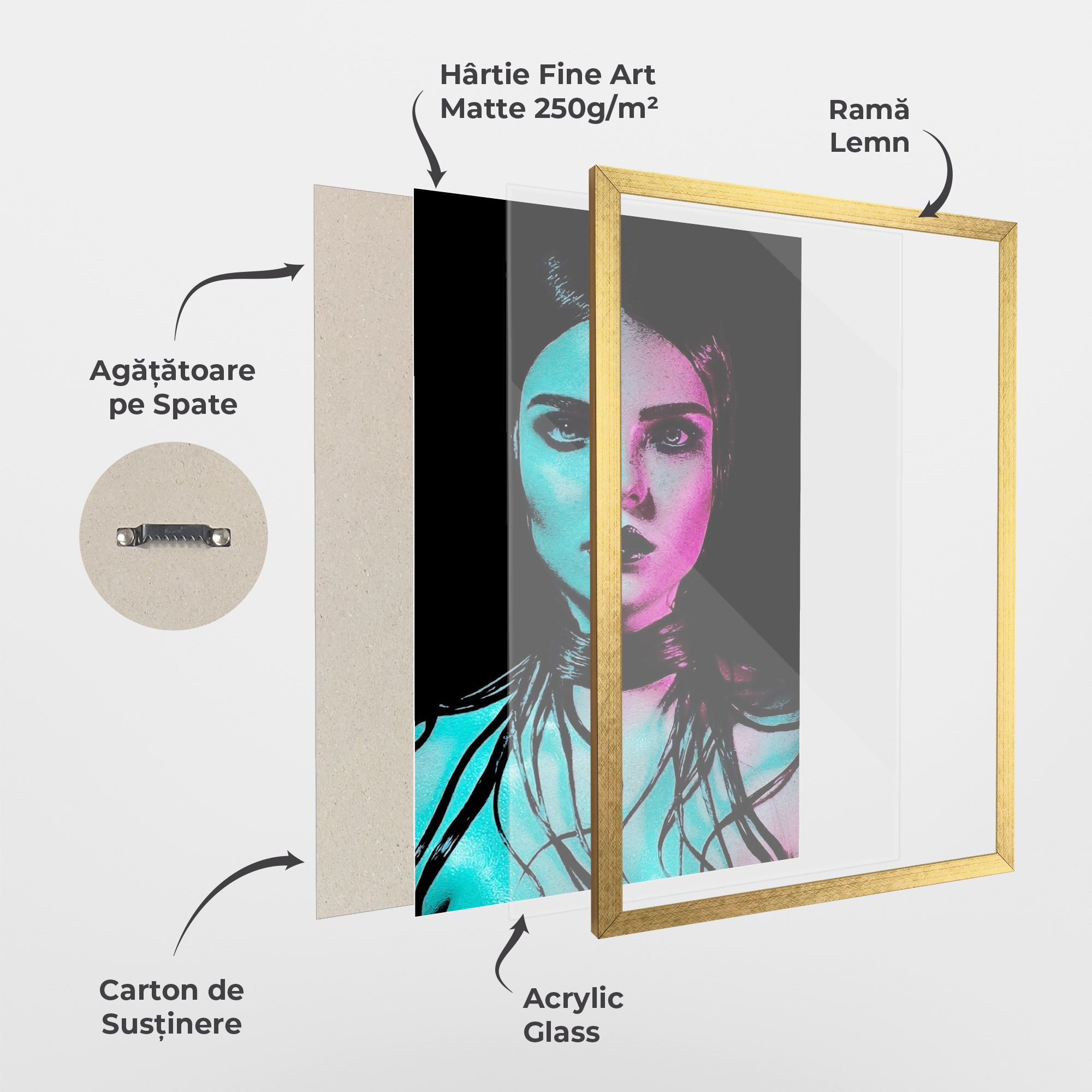 Pink Blue Light Girl mockup 1