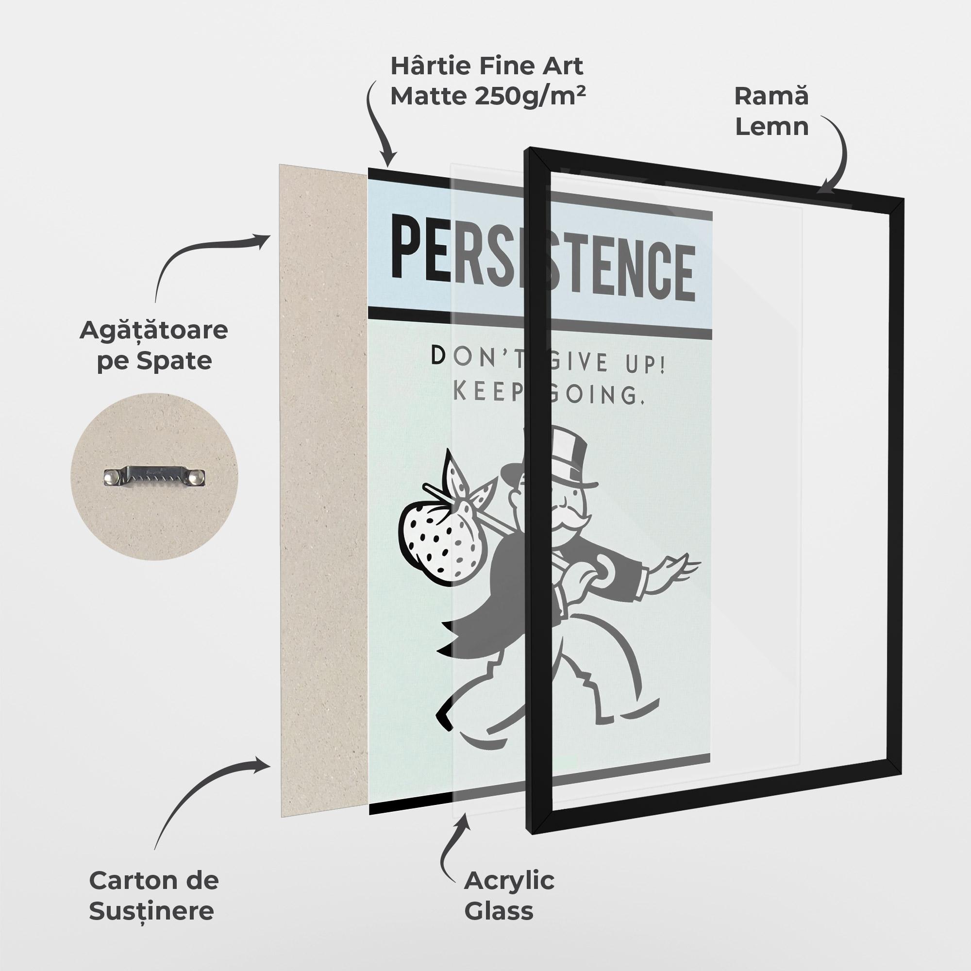 Poster Înrămat Persistence mockup 1