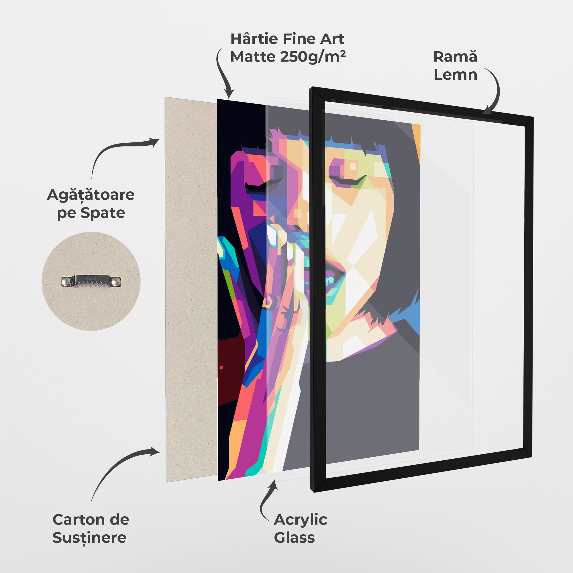 Polygonal Pretty Girl mockup 1