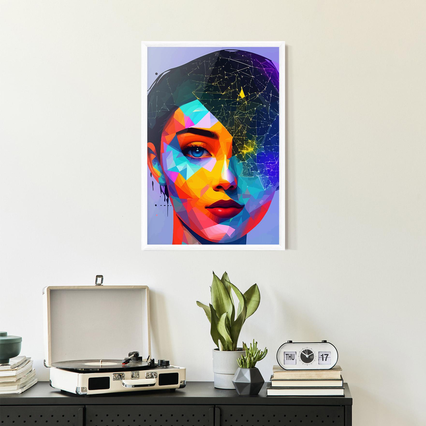 Poster Înrămat Internet Hyperrealism mockup 2