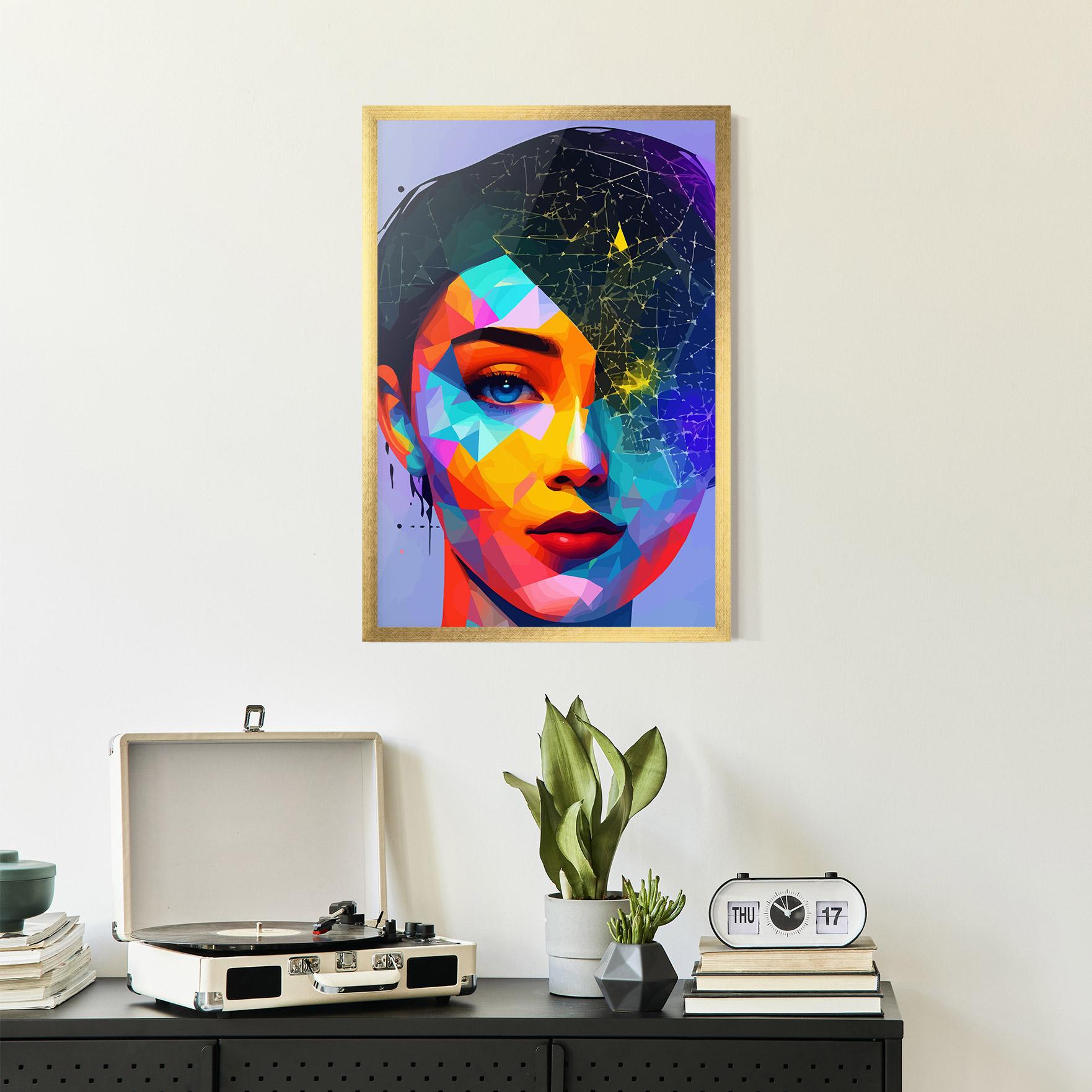 Poster Înrămat Internet Hyperrealism mockup 2