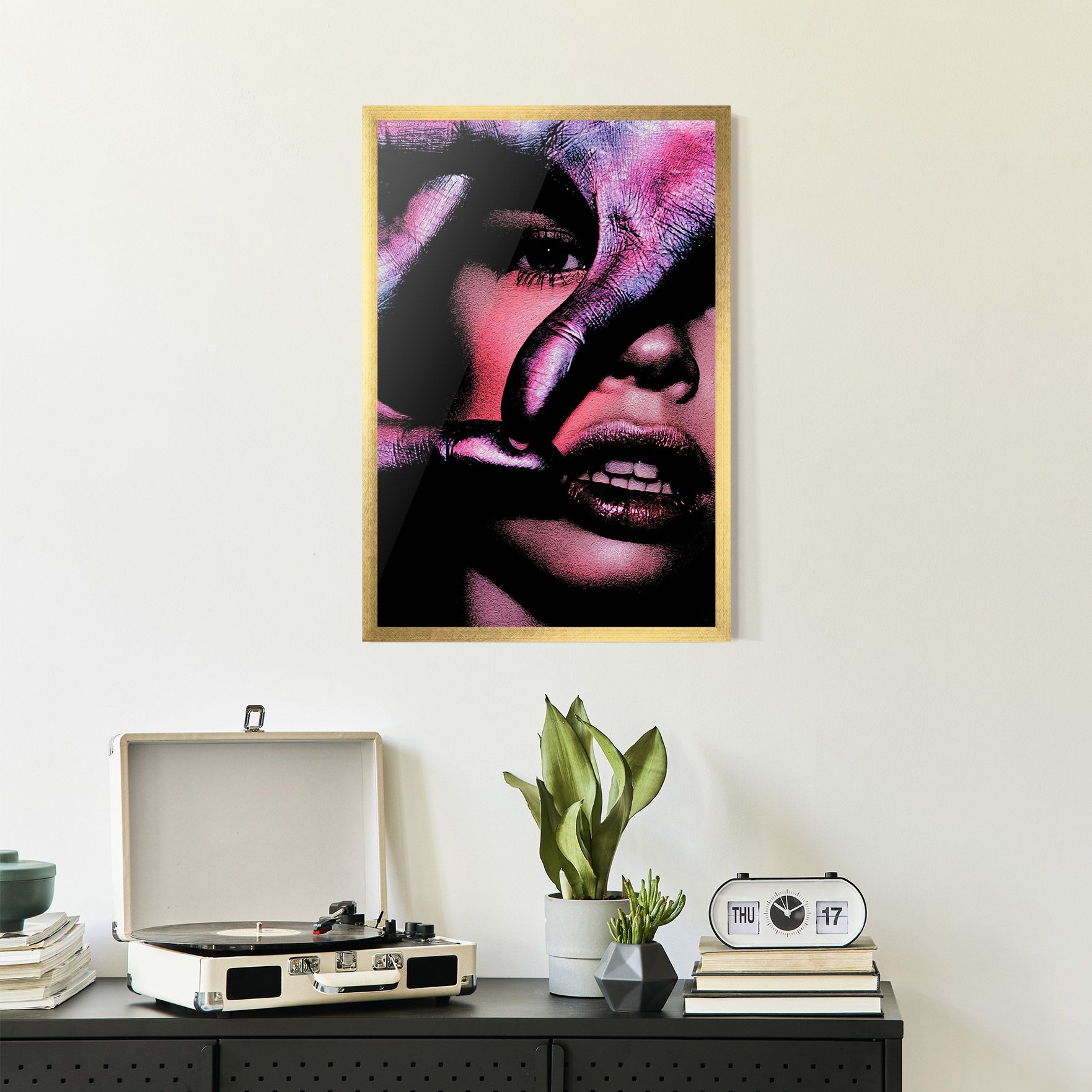 Purple Glitter Hand mockup 2