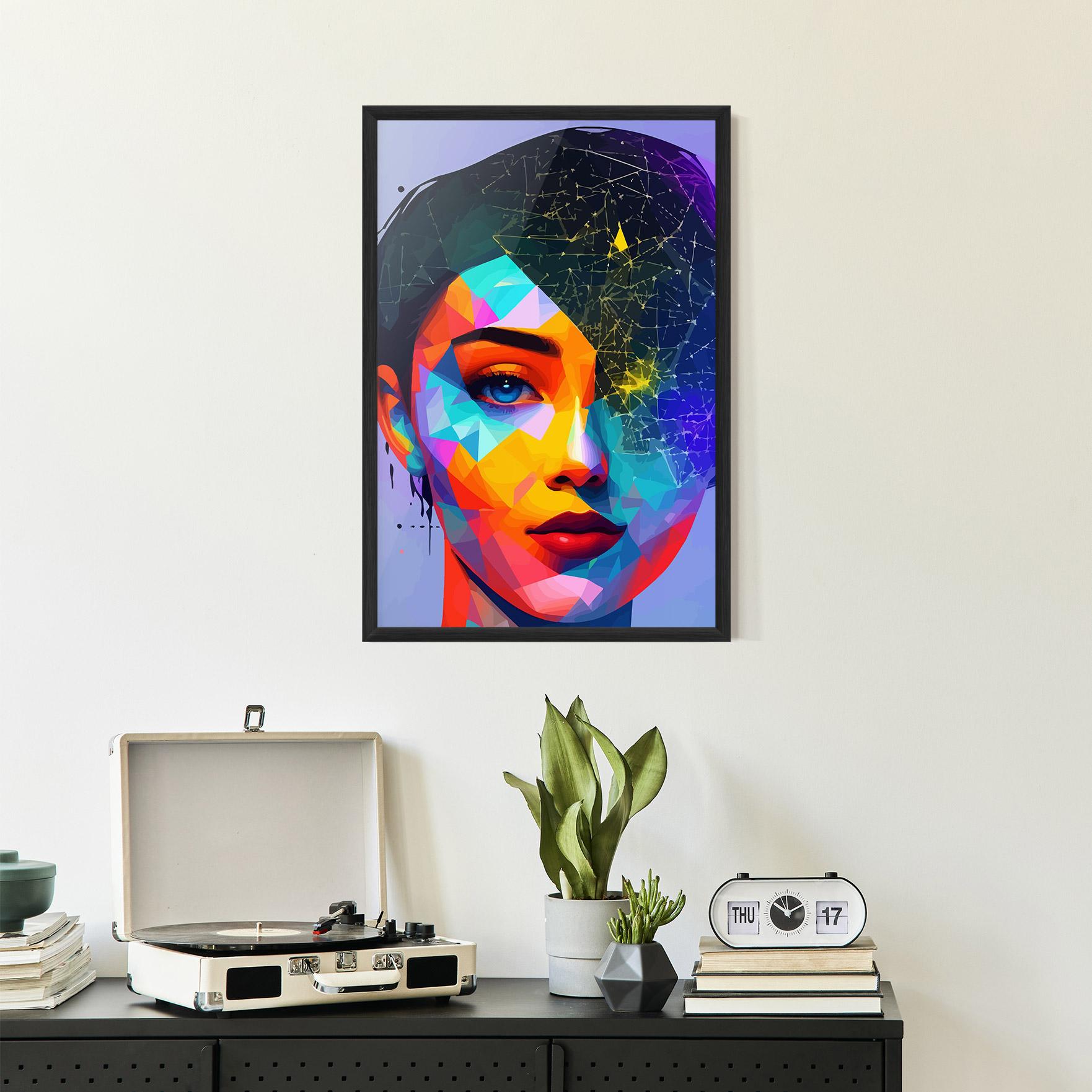 Poster Înrămat Internet Hyperrealism mockup 2