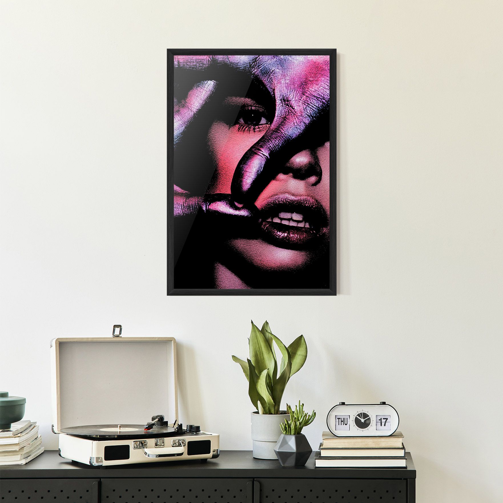 Purple Glitter Hand mockup 2