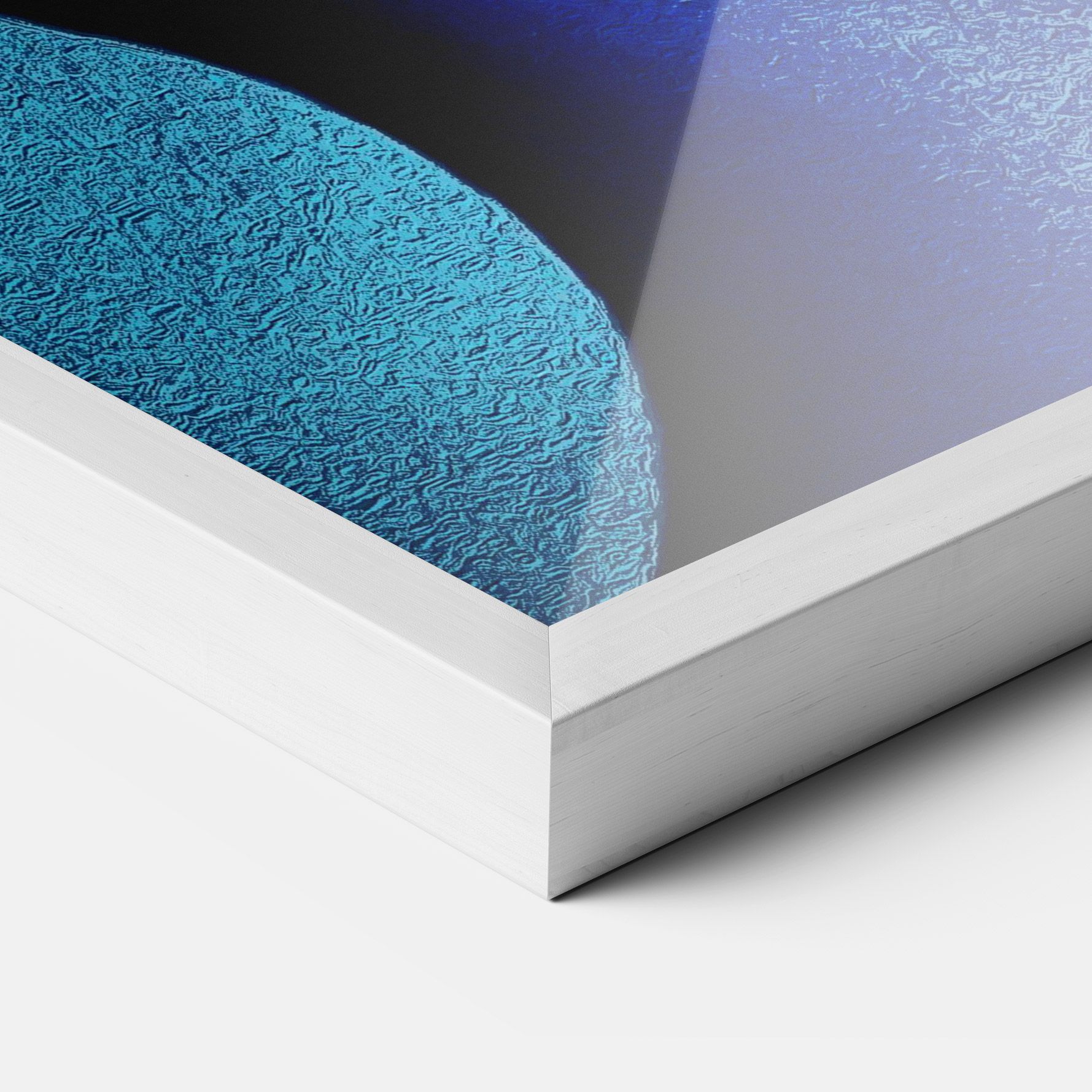 Blue White Face Art mockup 3