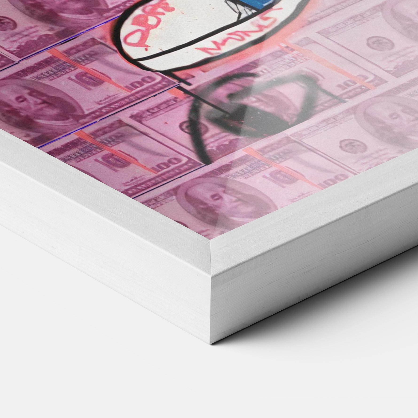 Poster Înrămat Give Me Your Money mockup 3