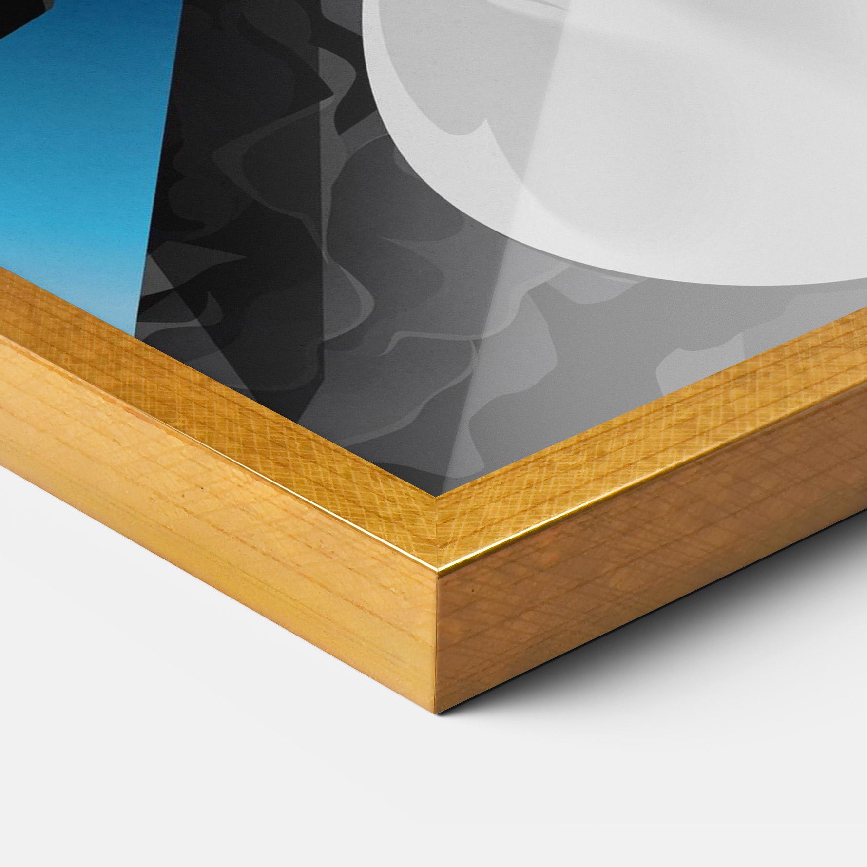 Poster Înrămat Black Rose Statue mockup 3