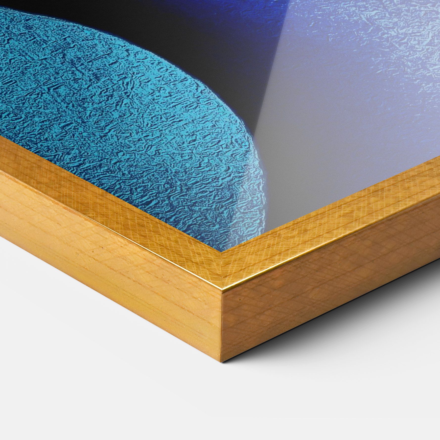 Blue White Face Art mockup 3