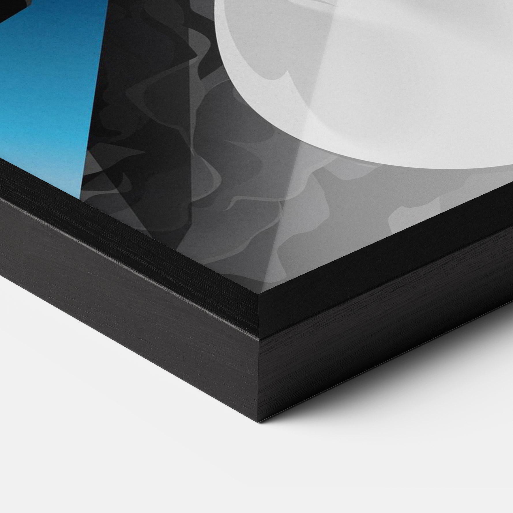 Poster Înrămat Black Rose Statue mockup 3