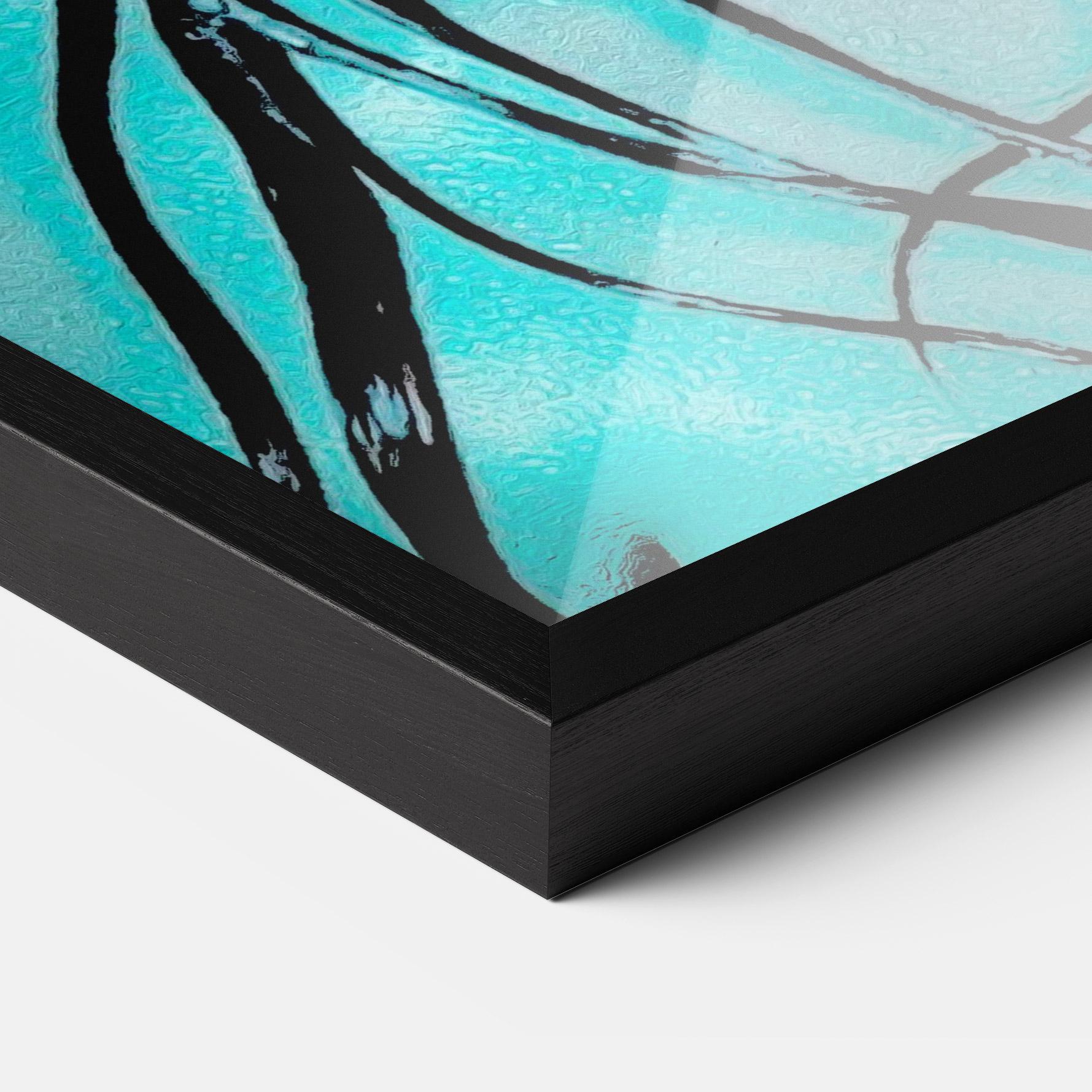 Poster Înrămat Pink Blue Light Girl mockup 3