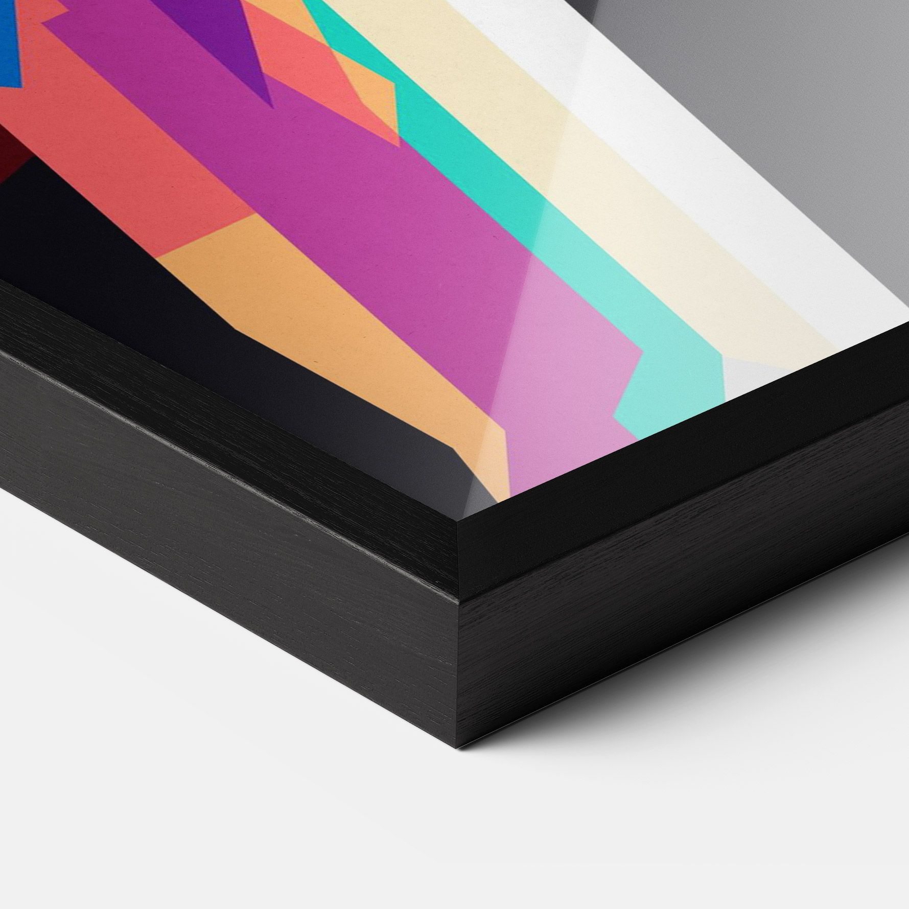 Polygonal Pretty Girl mockup 3