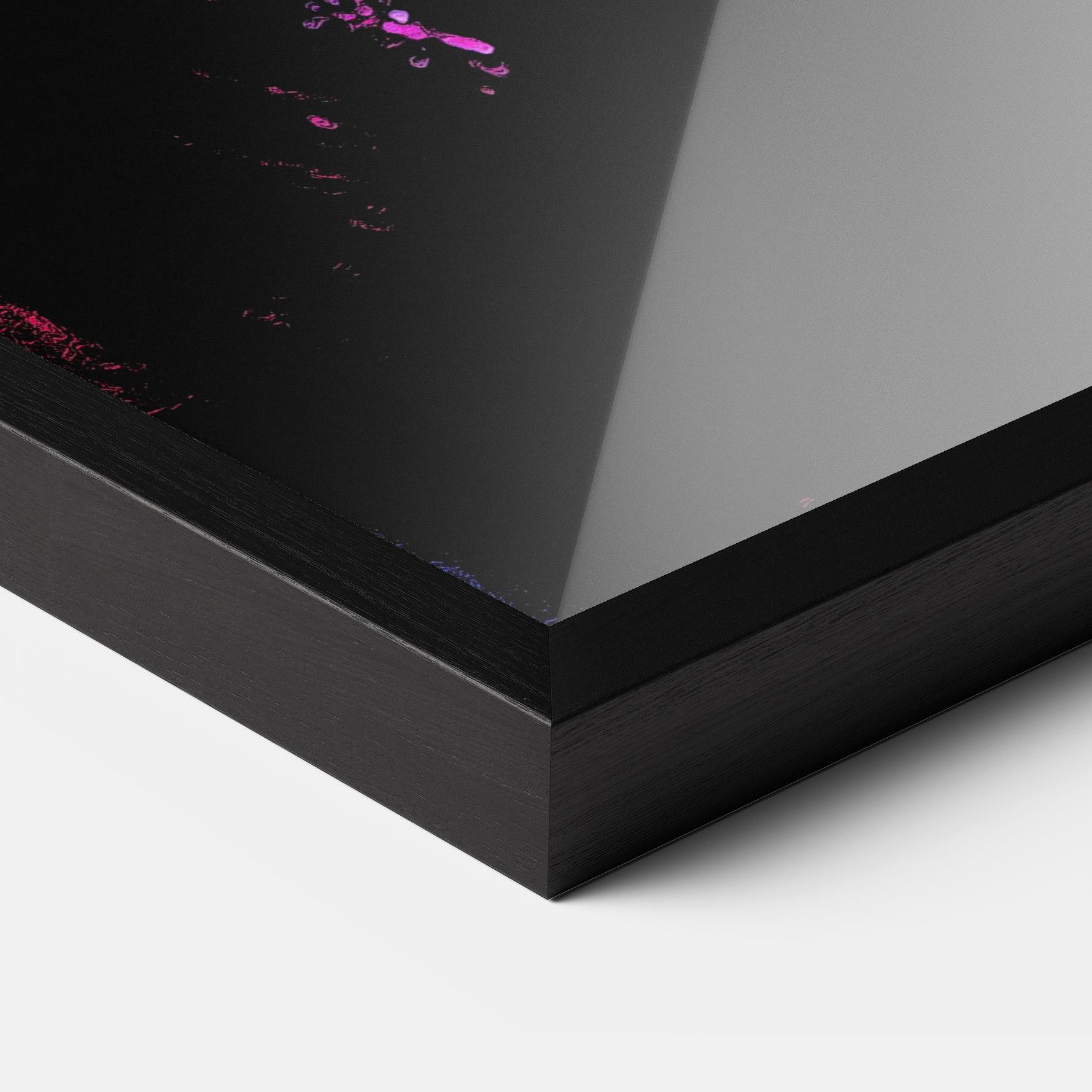 Poster Înrămat Purple Light Lady mockup 3