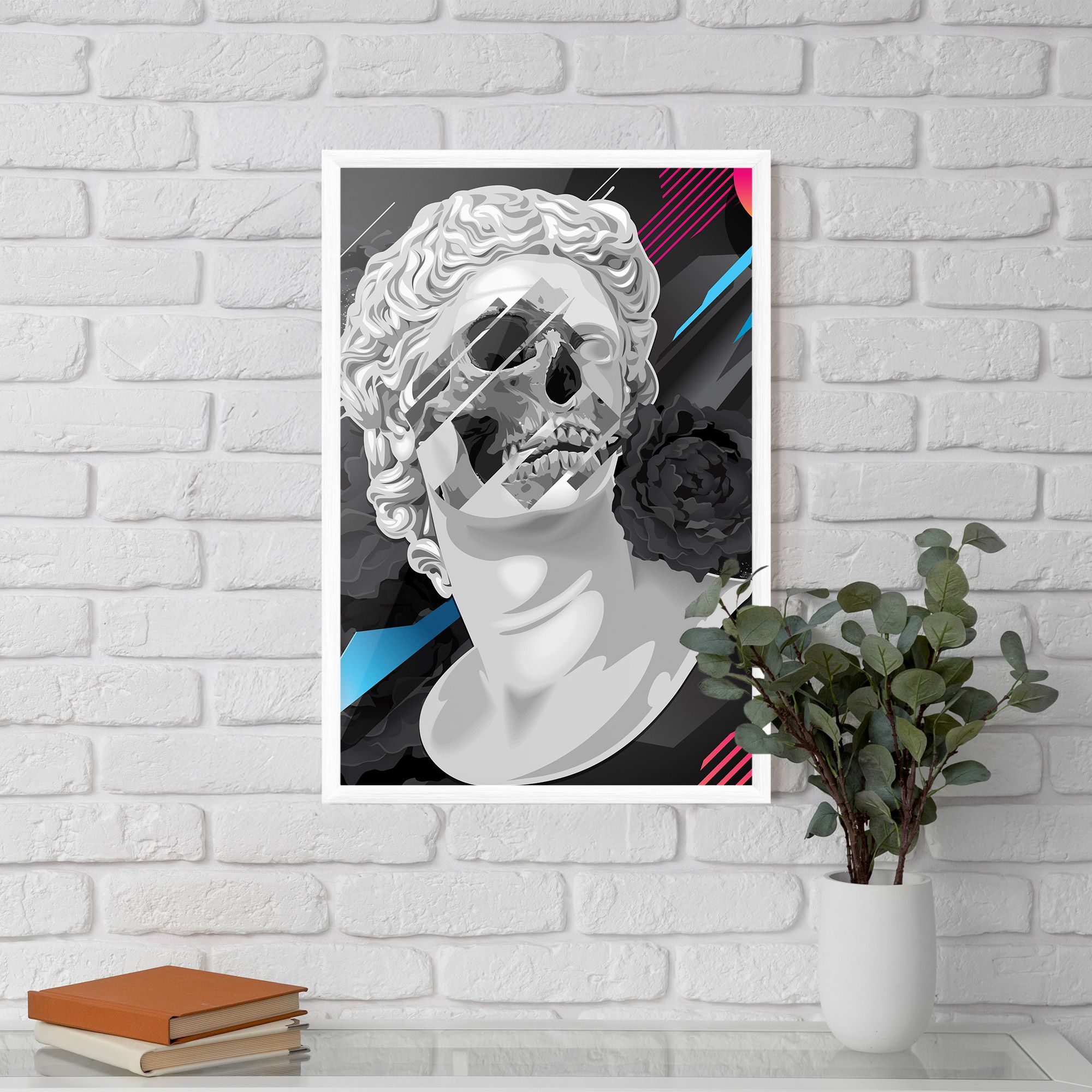 Black Rose Statue mockup 5