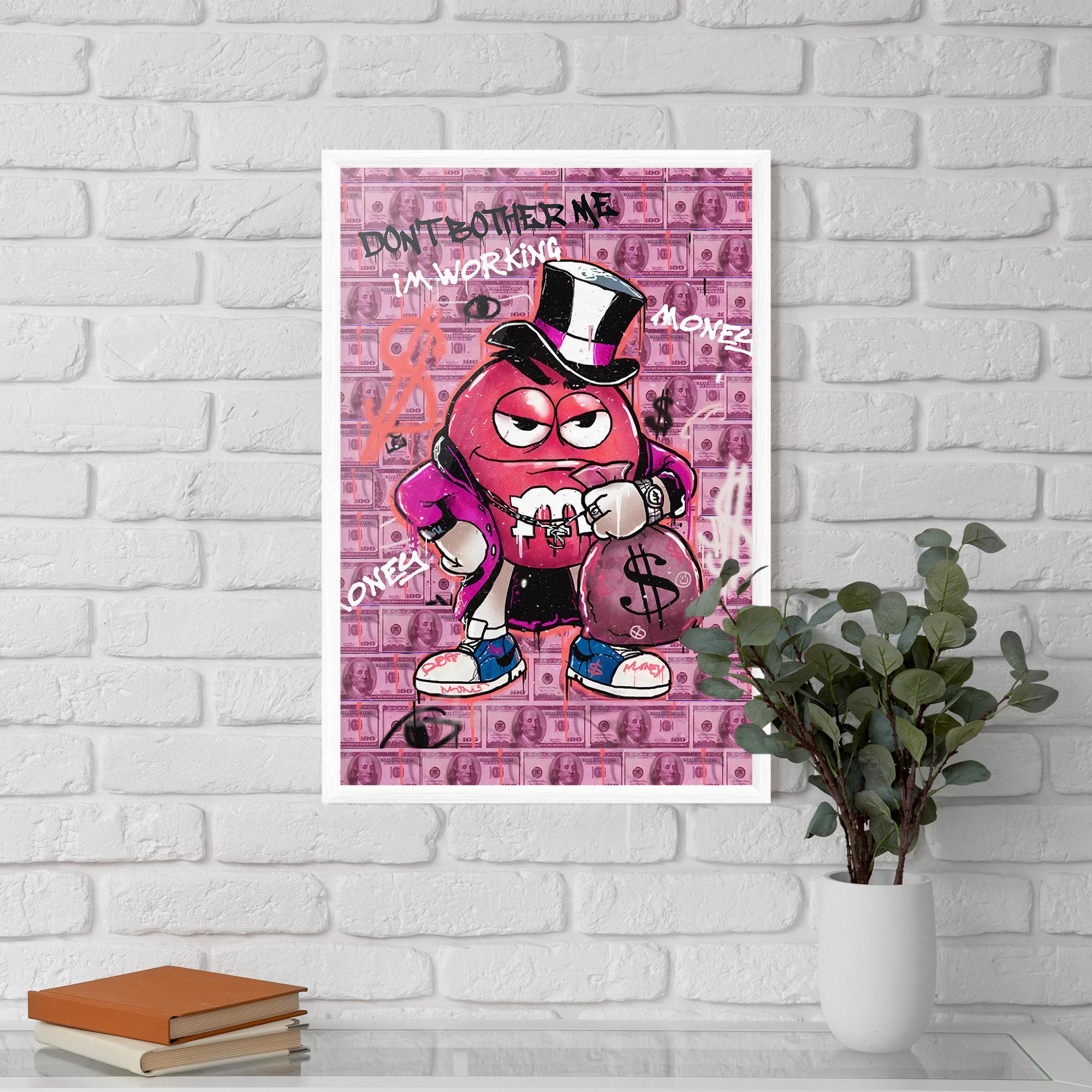 Poster Înrămat Give Me Your Money mockup 5