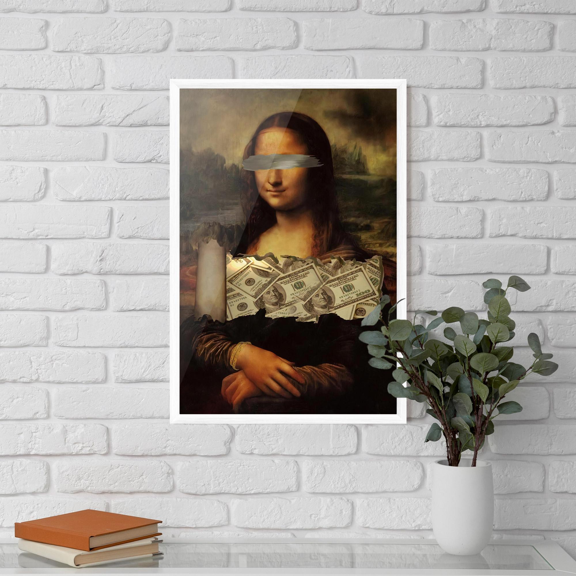 Poster Înrămat Money Lisa mockup 5