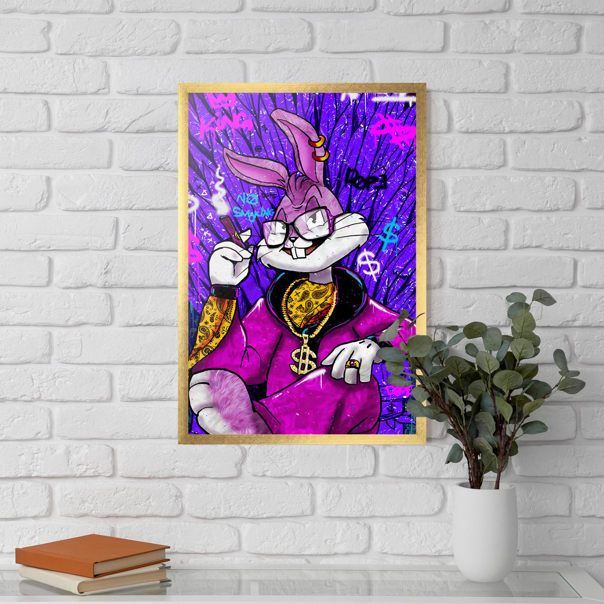 Poster Înrămat Boss Buny mockup 5