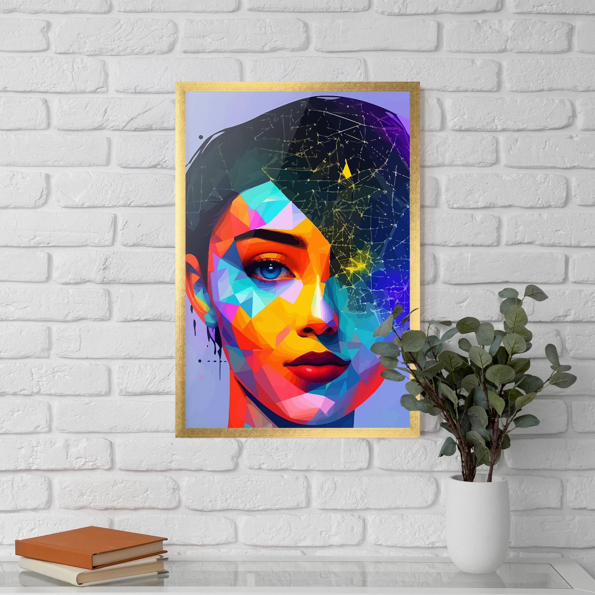 Poster Înrămat Internet Hyperrealism mockup 5