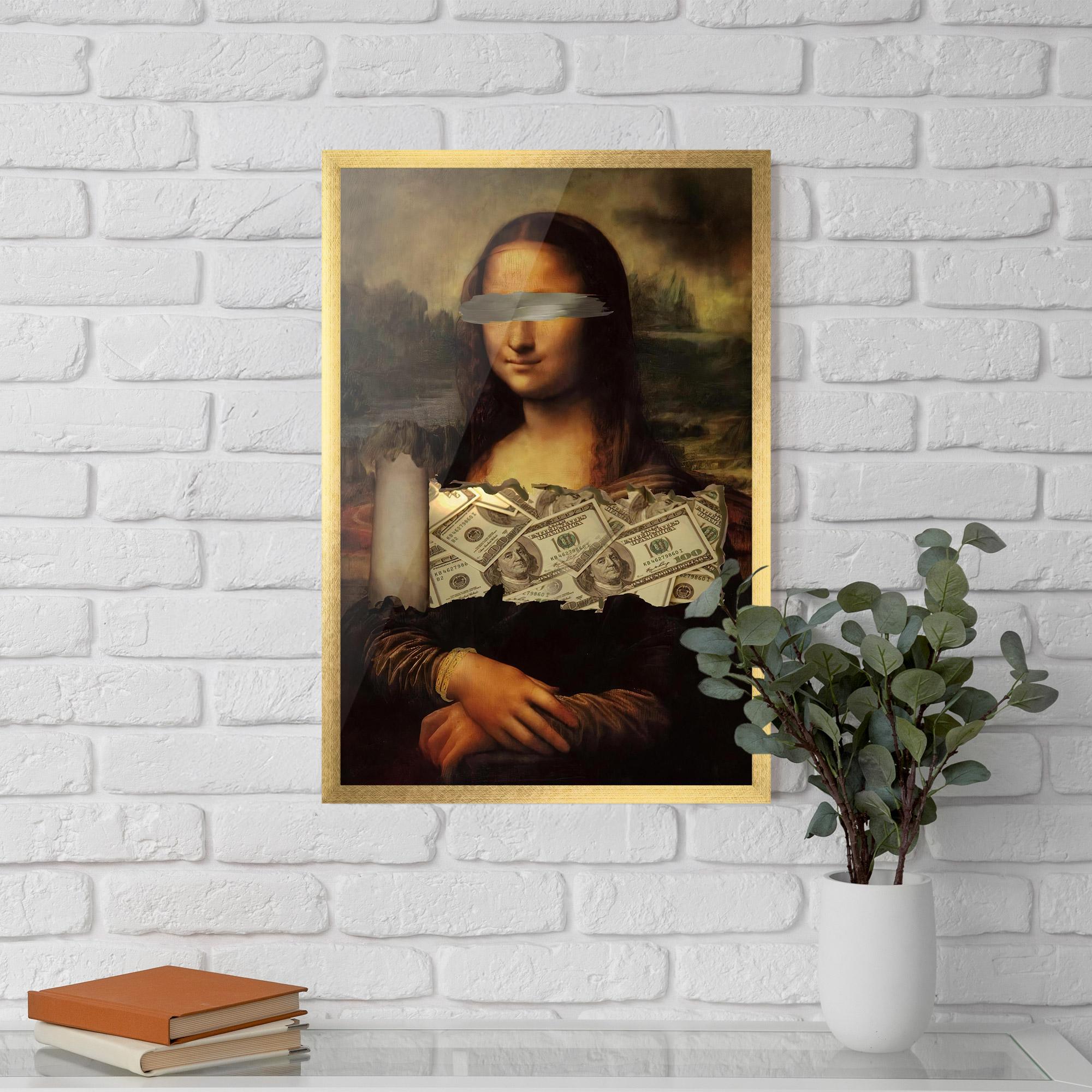 Poster Înrămat Money Lisa mockup 5
