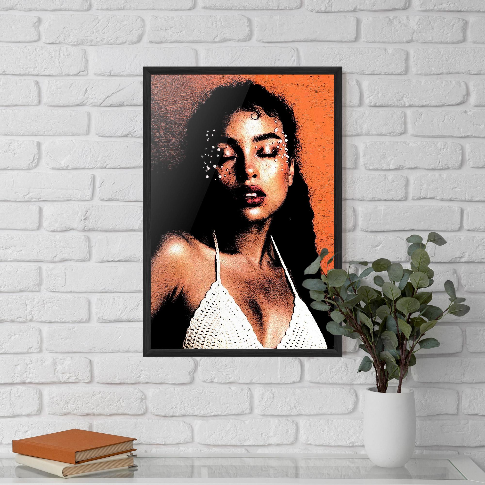 Poster Înrămat Black Pearls Lady mockup 5