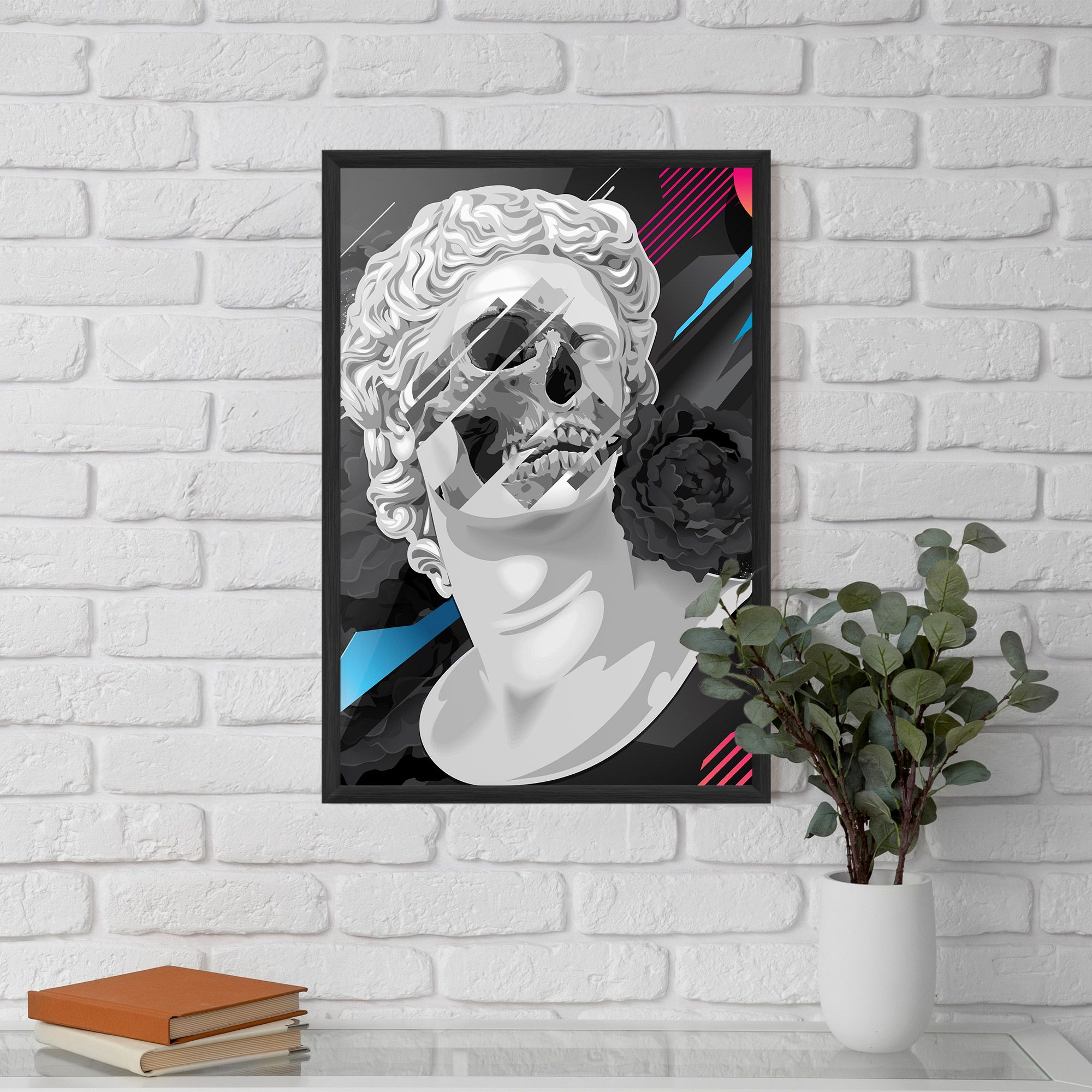 Black Rose Statue mockup 5