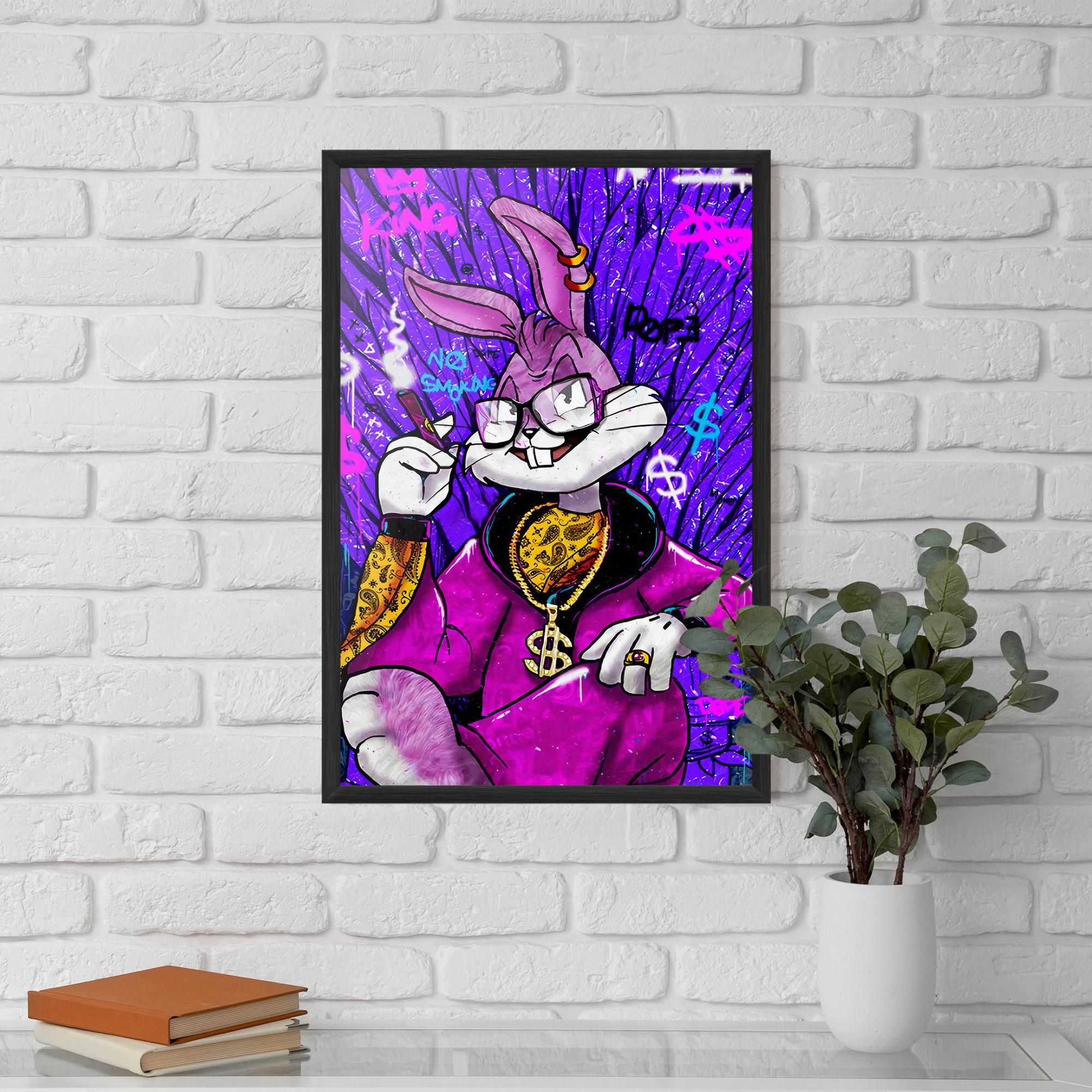 Poster Înrămat Boss Buny mockup 5