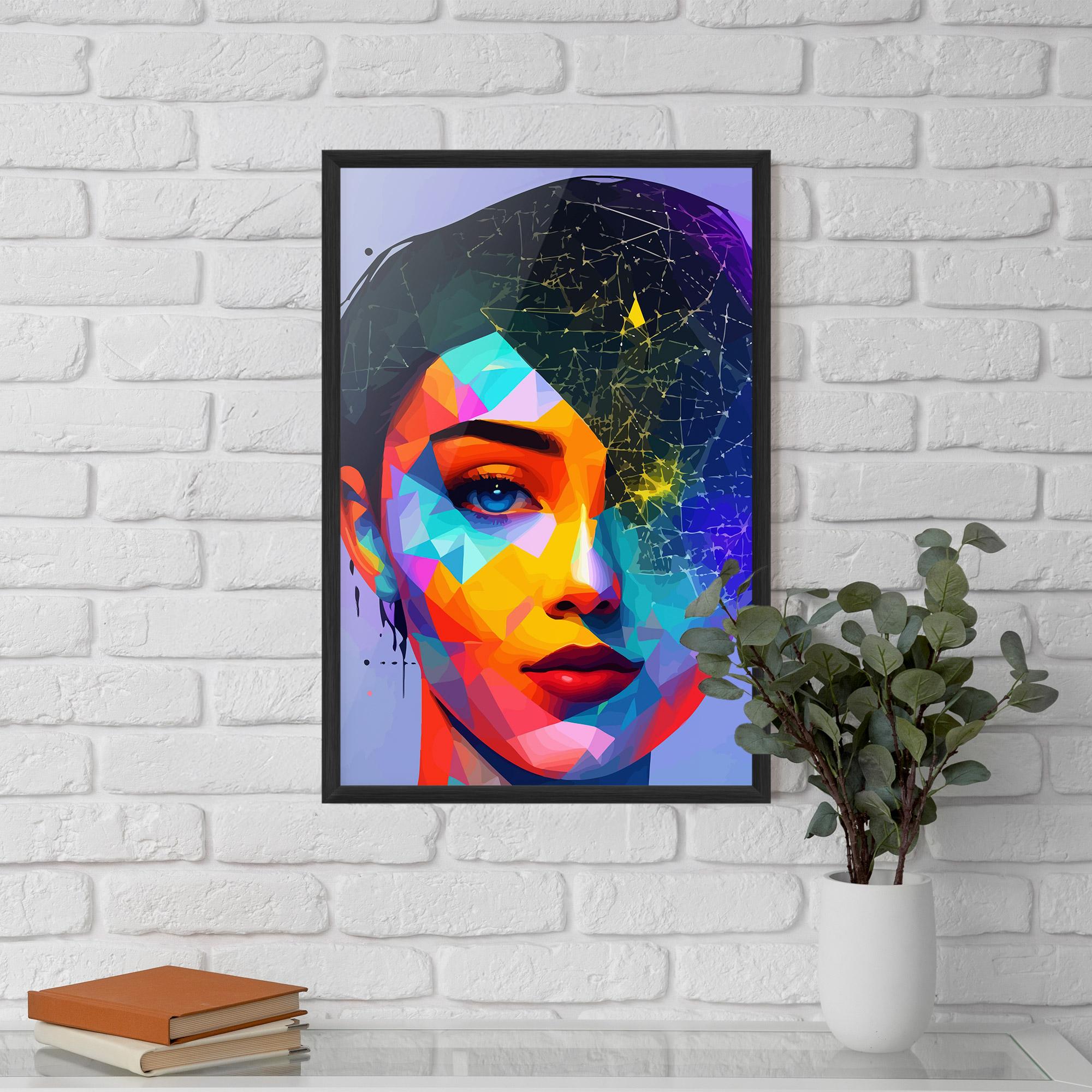 Poster Înrămat Internet Hyperrealism mockup 5