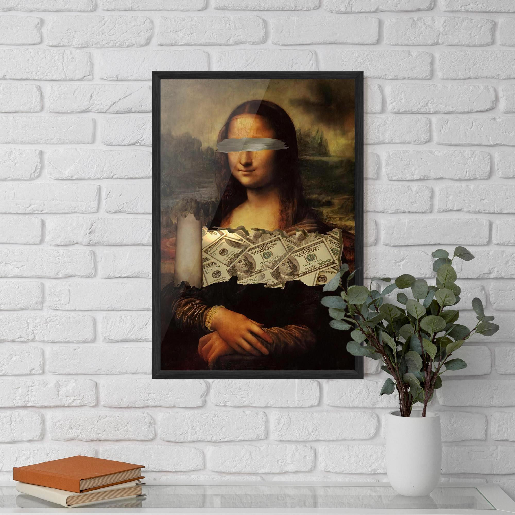 Poster Înrămat Money Lisa mockup 5
