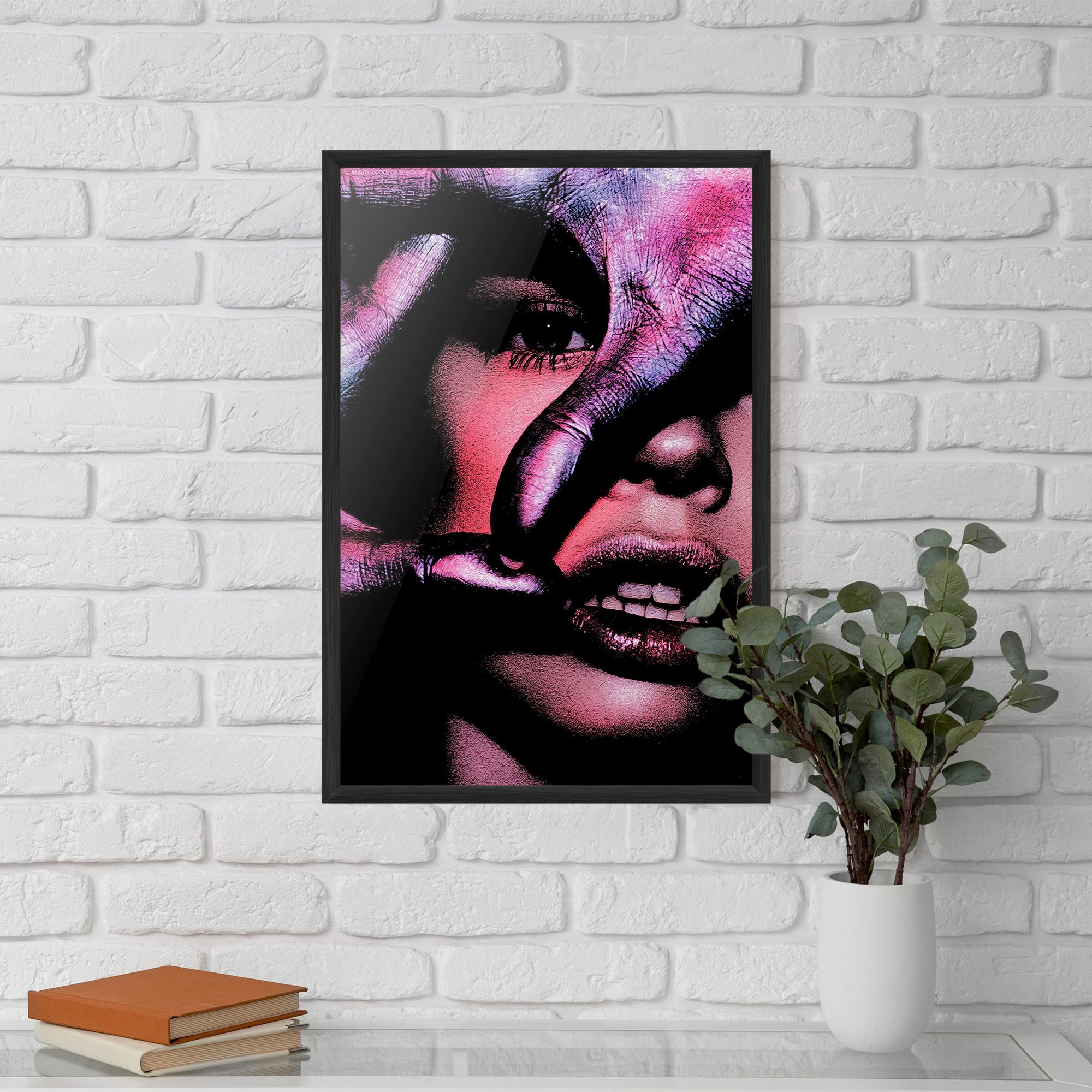 Purple Glitter Hand mockup 5