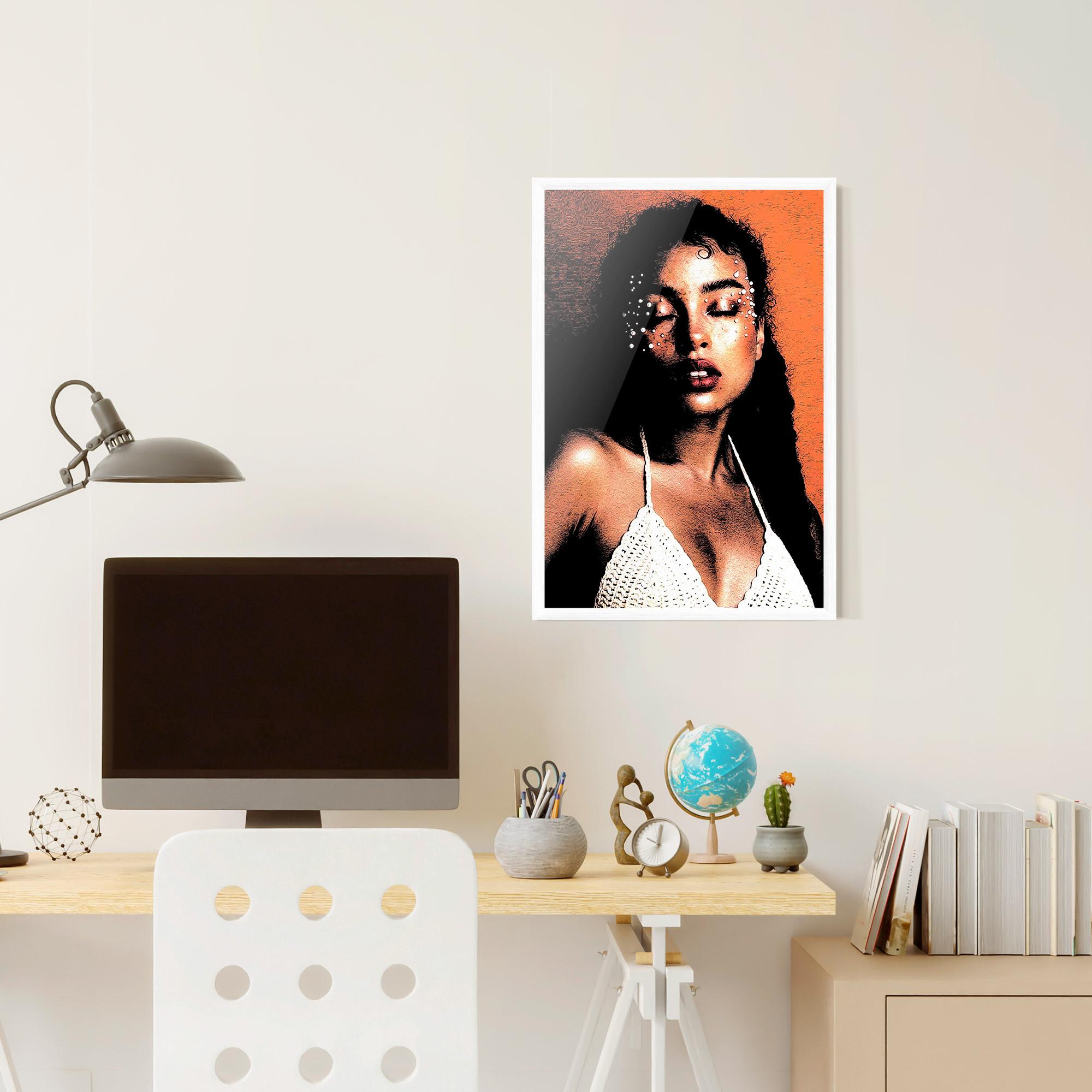 Poster Înrămat Black Pearls Lady mockup 6