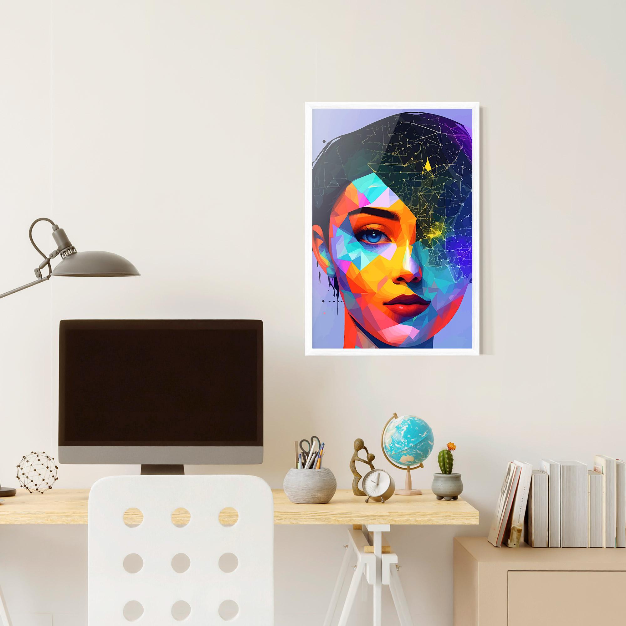 Poster Înrămat Internet Hyperrealism mockup 6