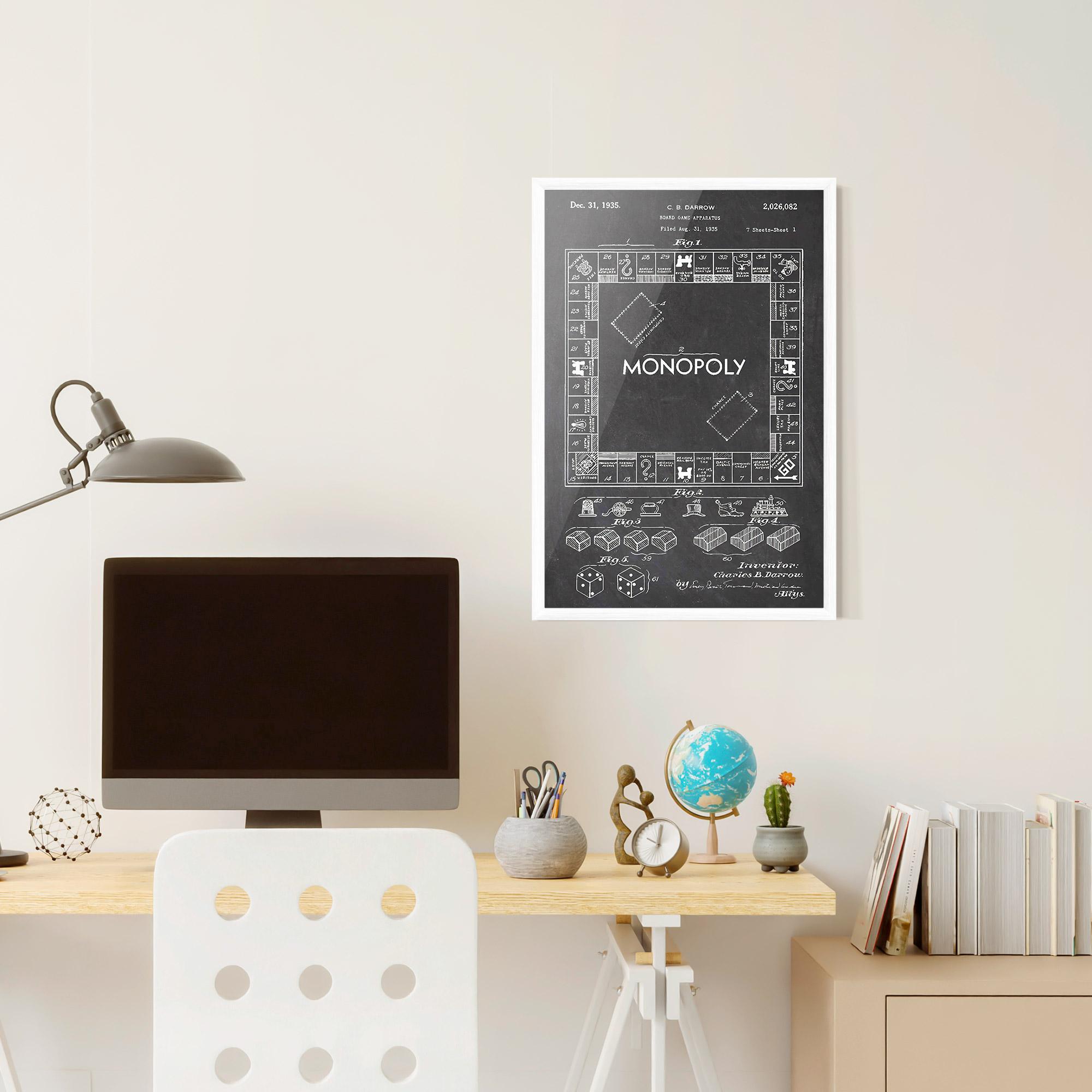 Poster Înrămat Monopoly Board mockup 6