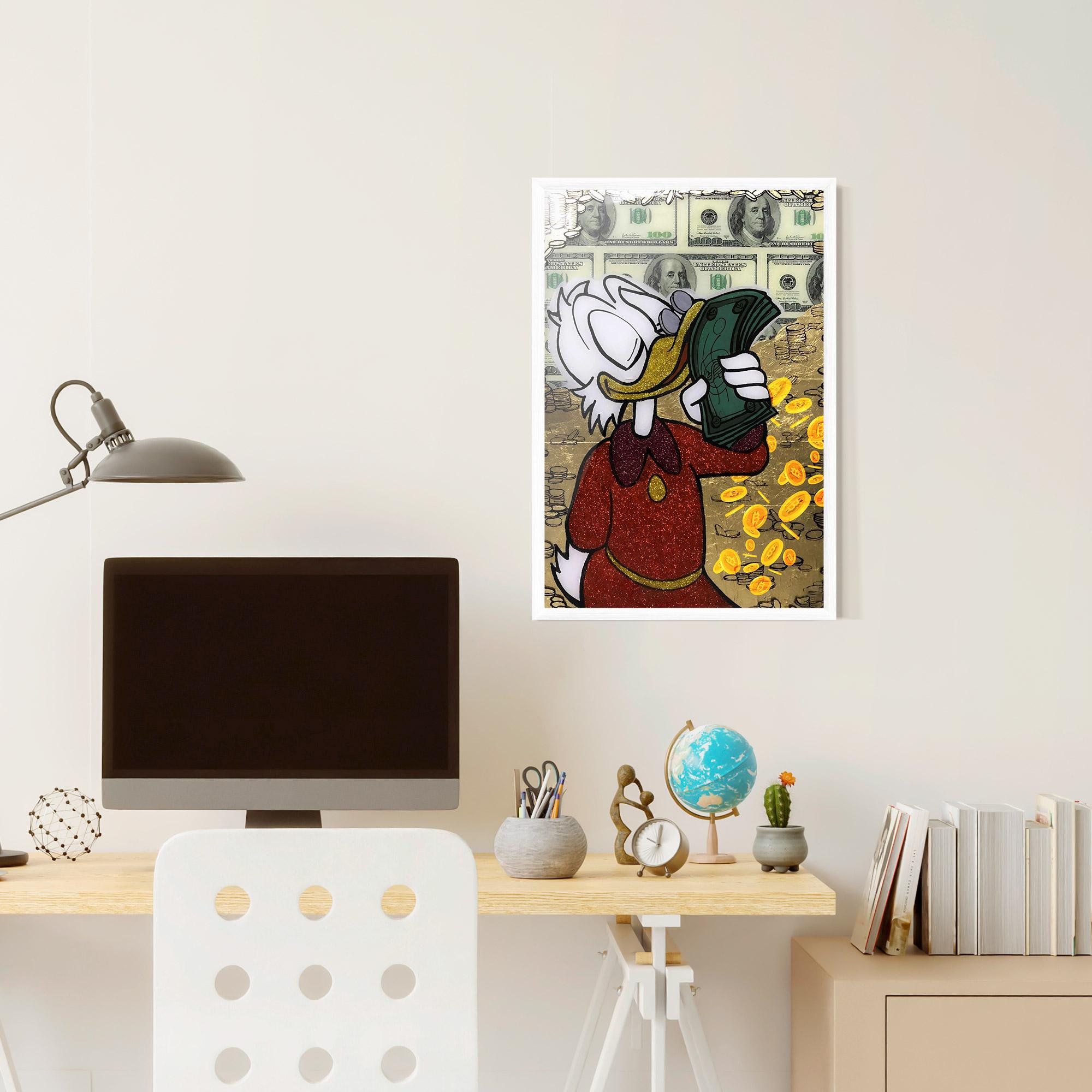 Poster Înrămat Smell Like Money mockup 6