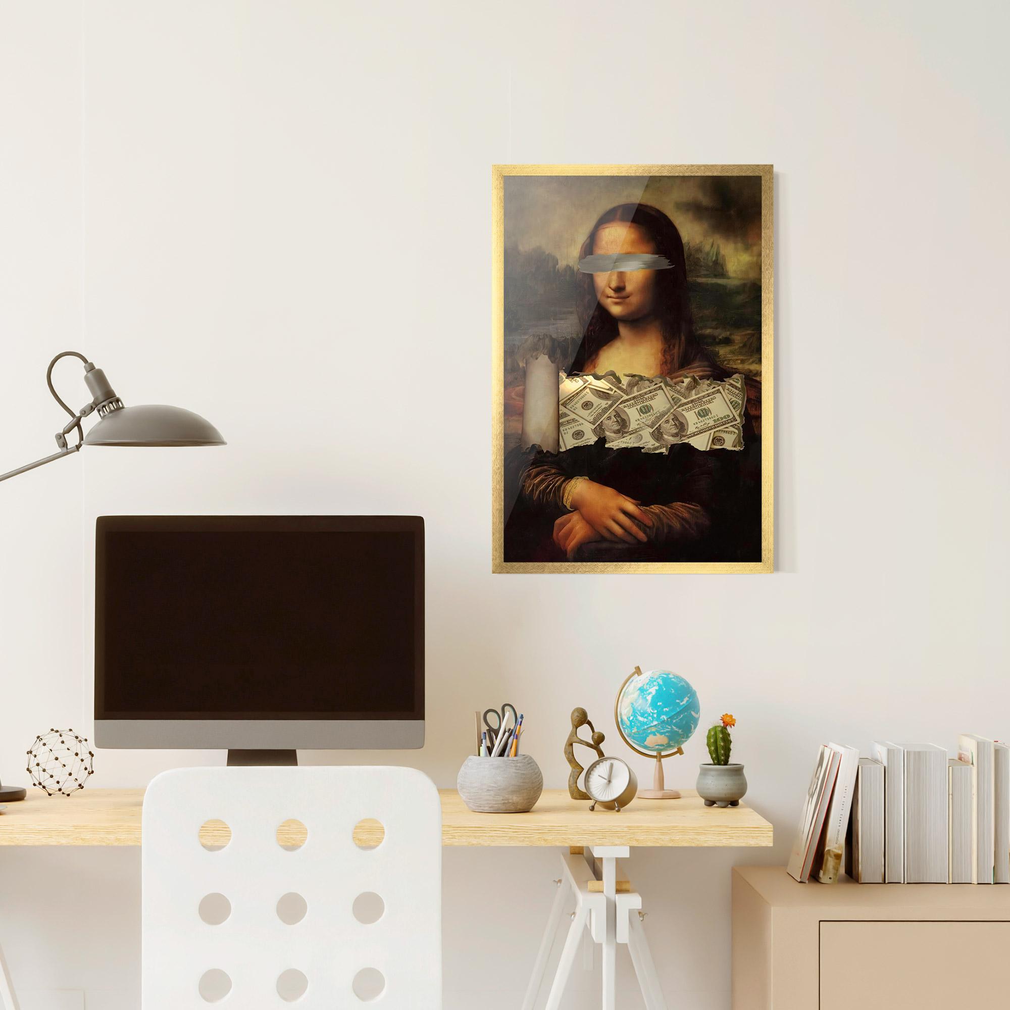 Poster Înrămat Money Lisa mockup 6