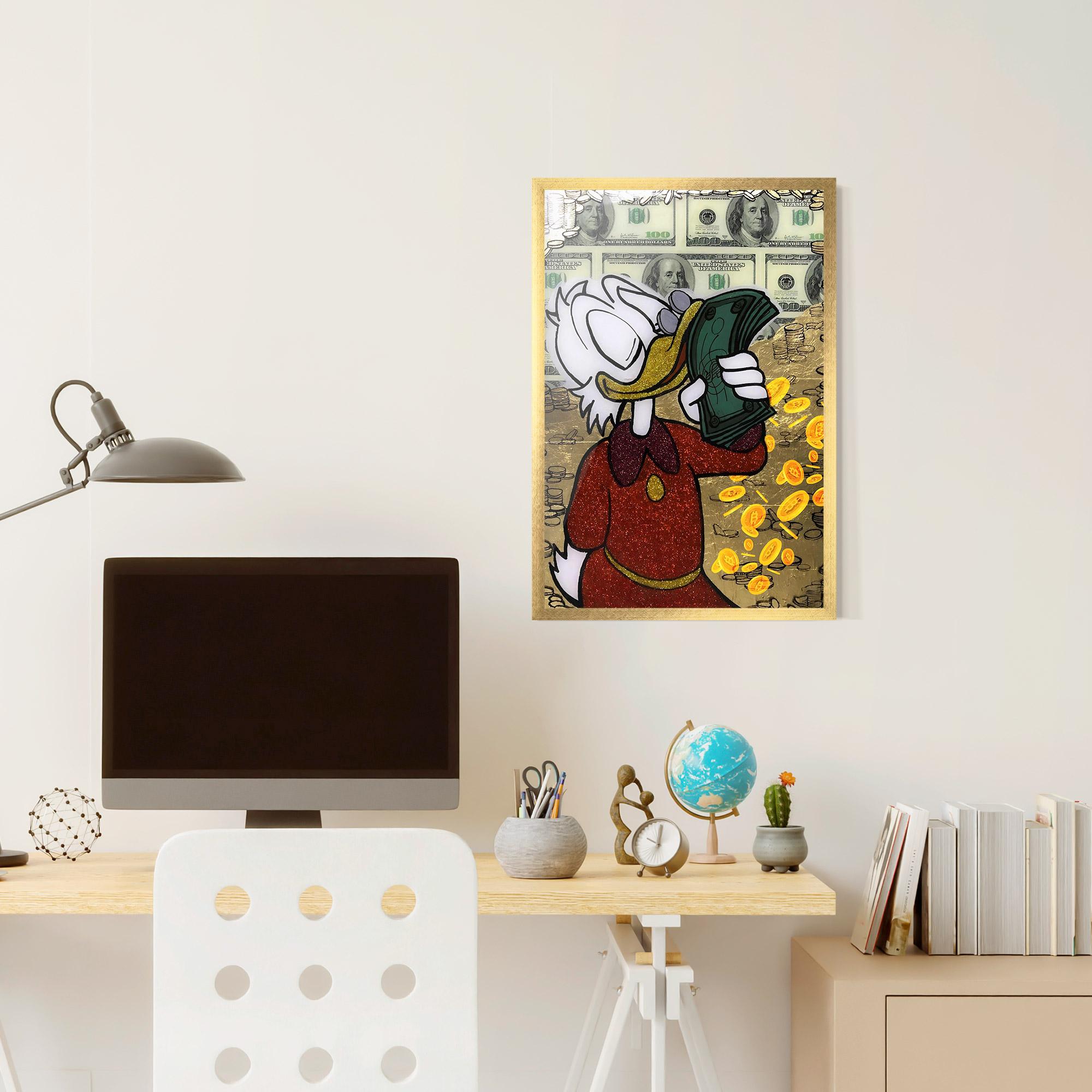 Poster Înrămat Smell Like Money mockup 6