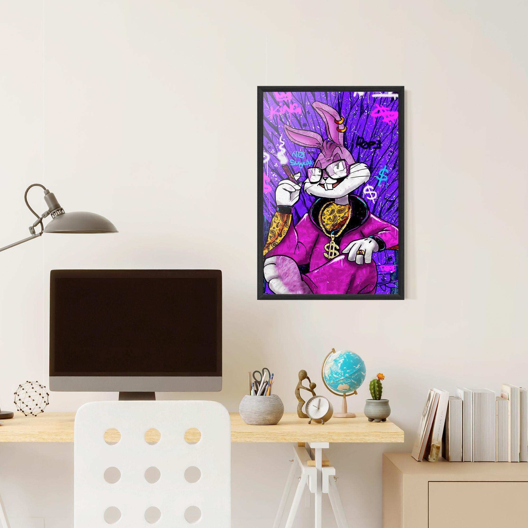 Poster Înrămat Boss Buny mockup 6