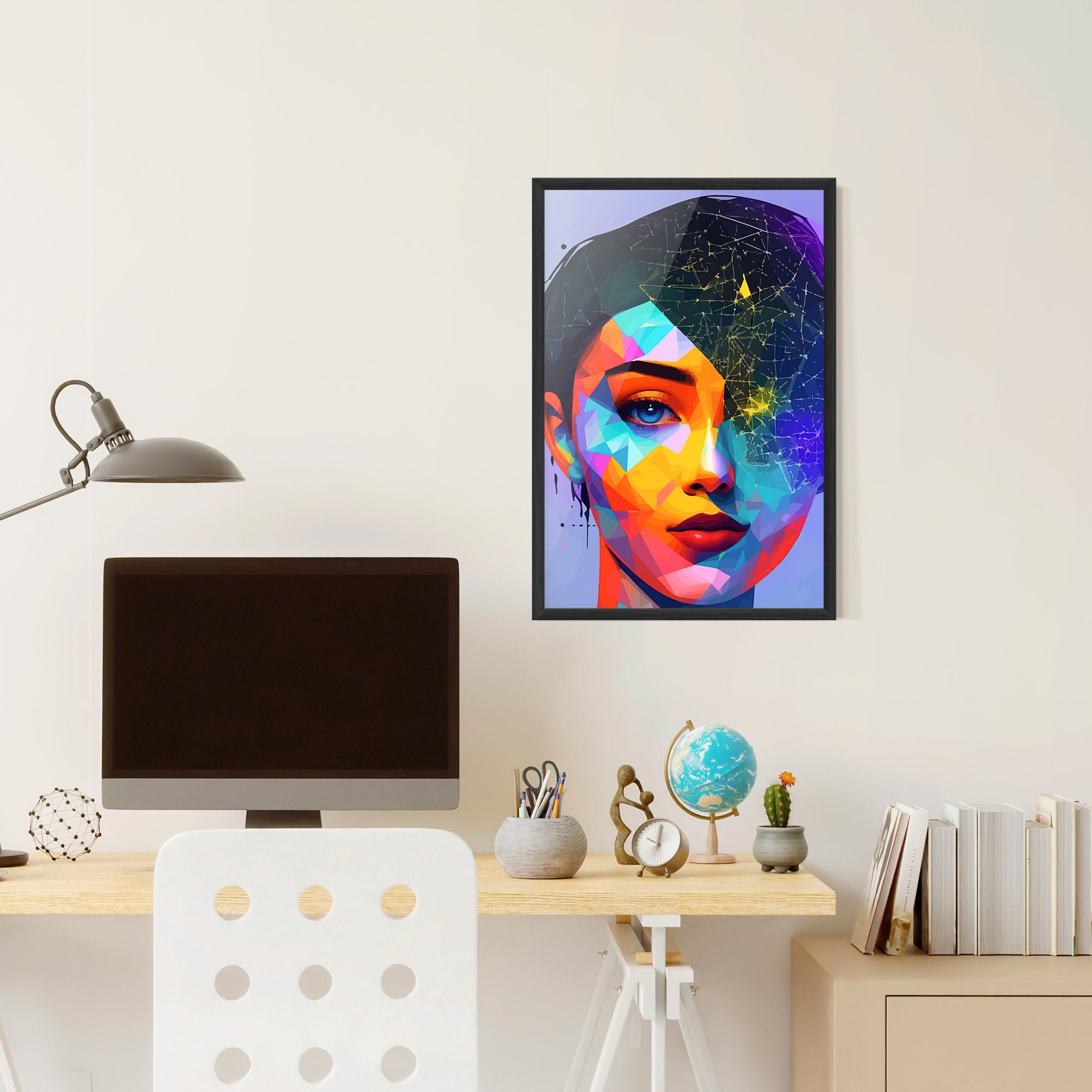 Poster Înrămat Internet Hyperrealism mockup 6