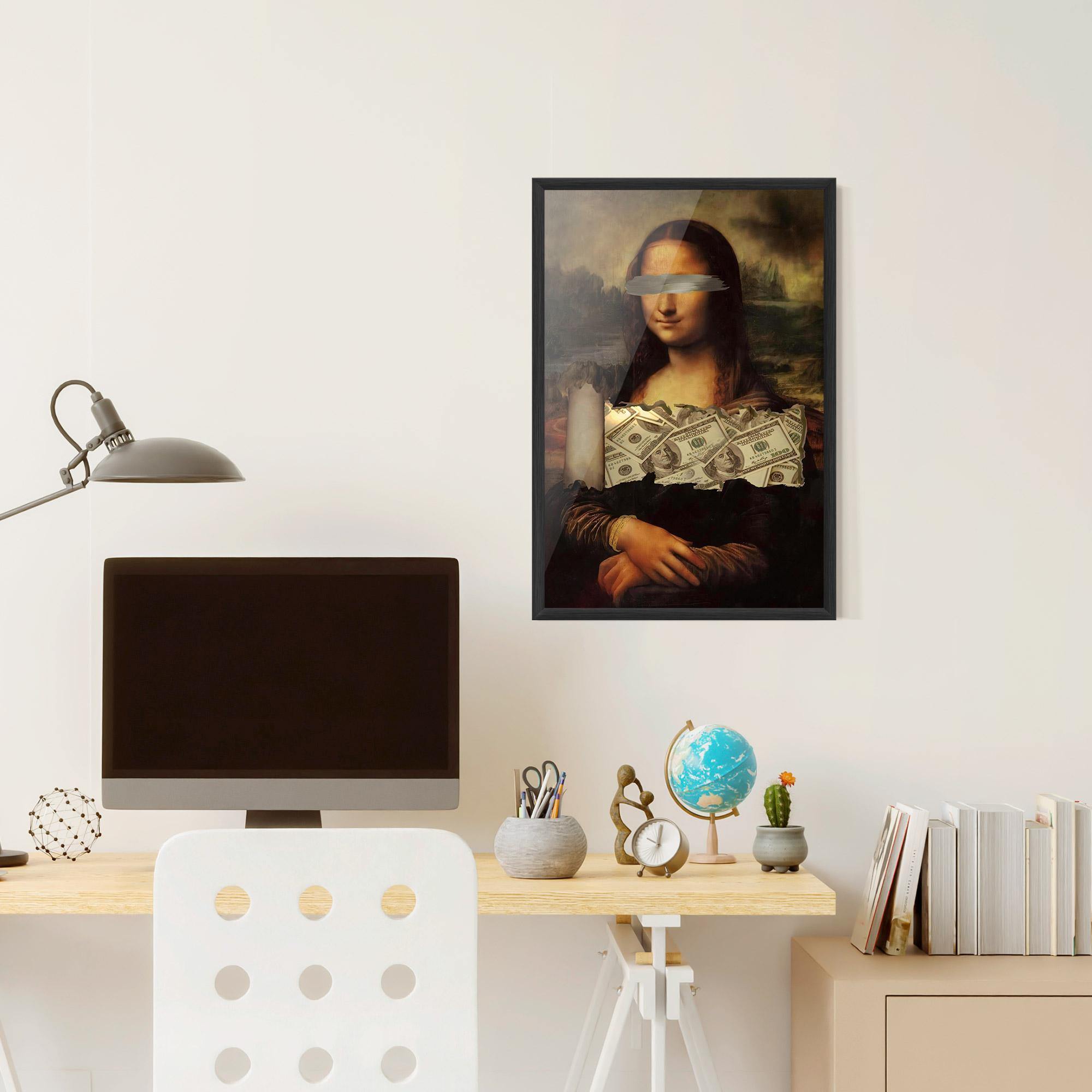 Poster Înrămat Money Lisa mockup 6