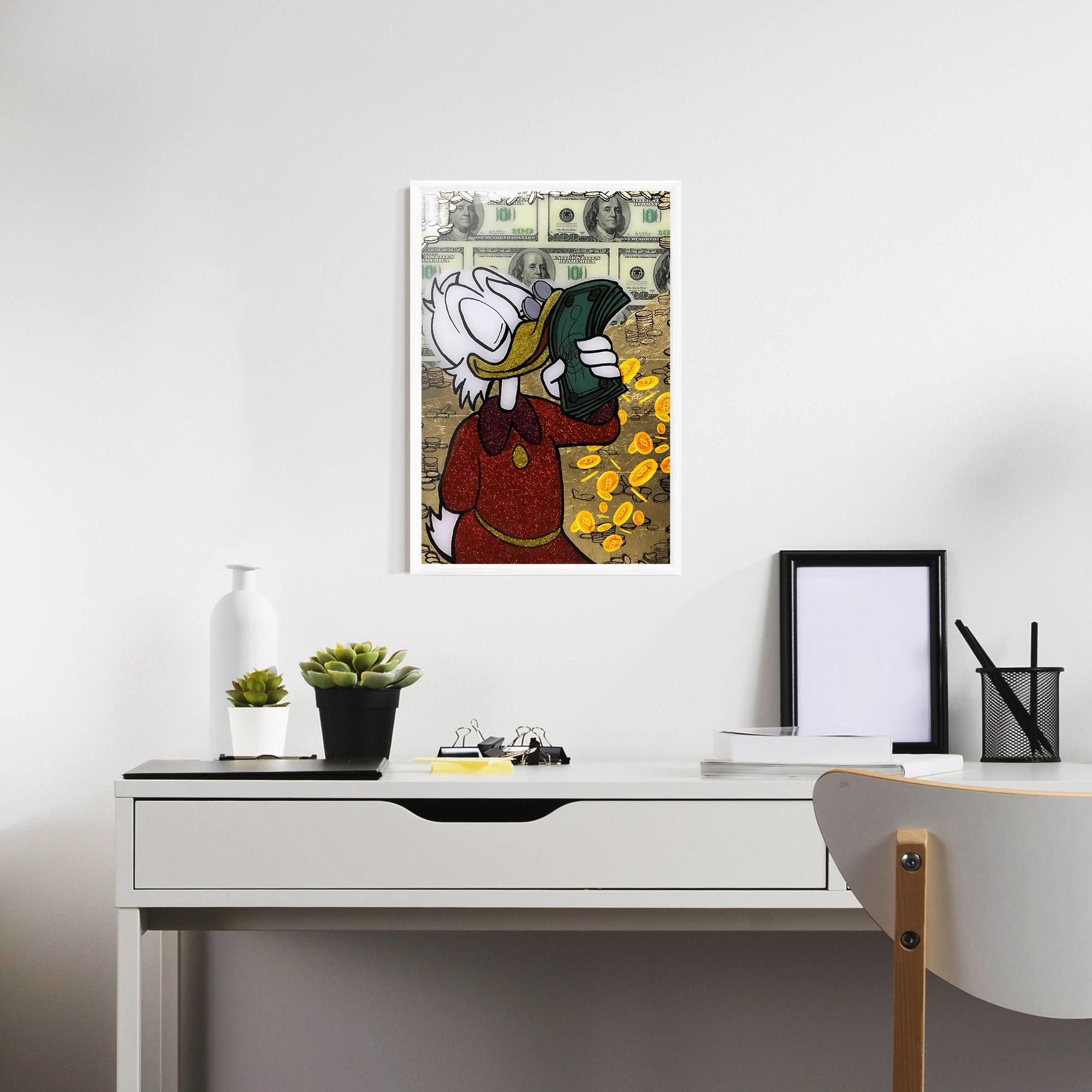 Poster Înrămat Smell Like Money mockup 7