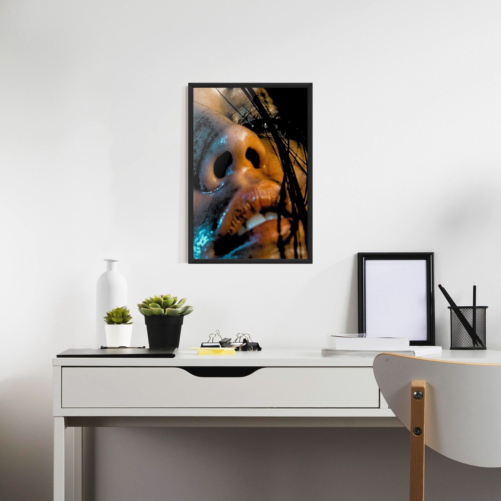 Blue Light Face mockup 7