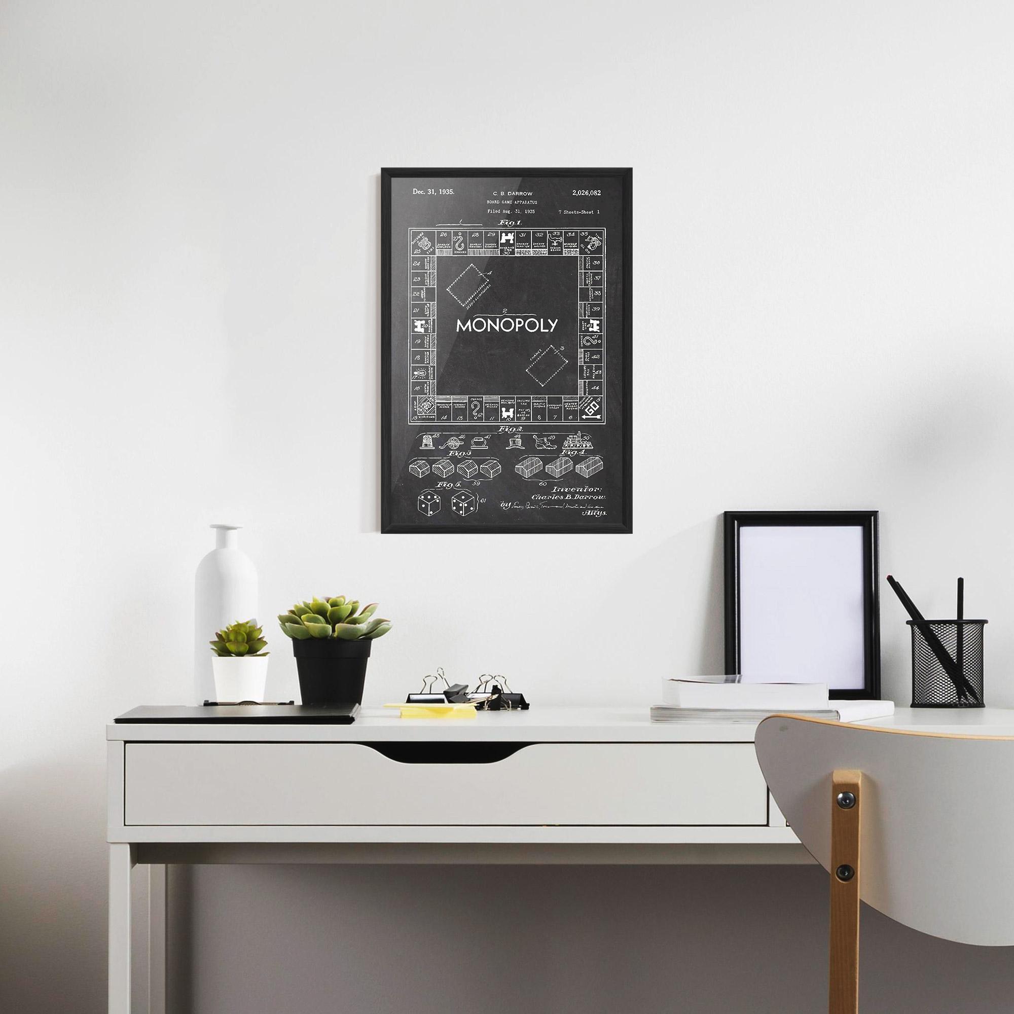 Poster Înrămat Monopoly Board mockup 7