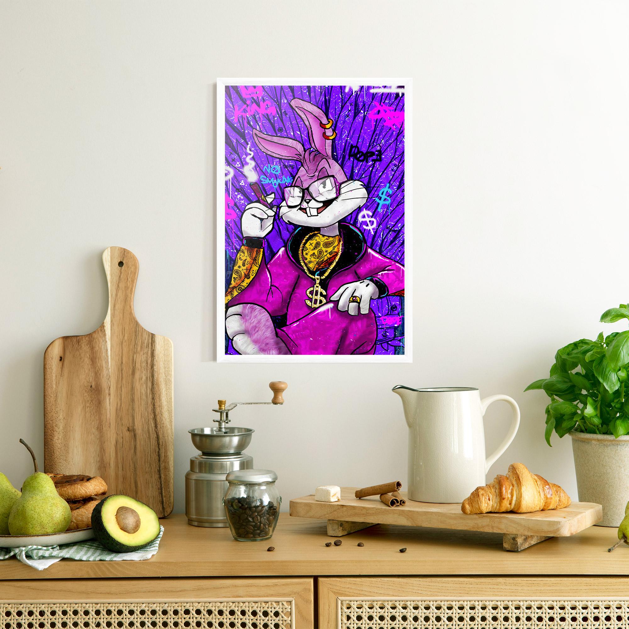 Poster Înrămat Boss Buny mockup 8