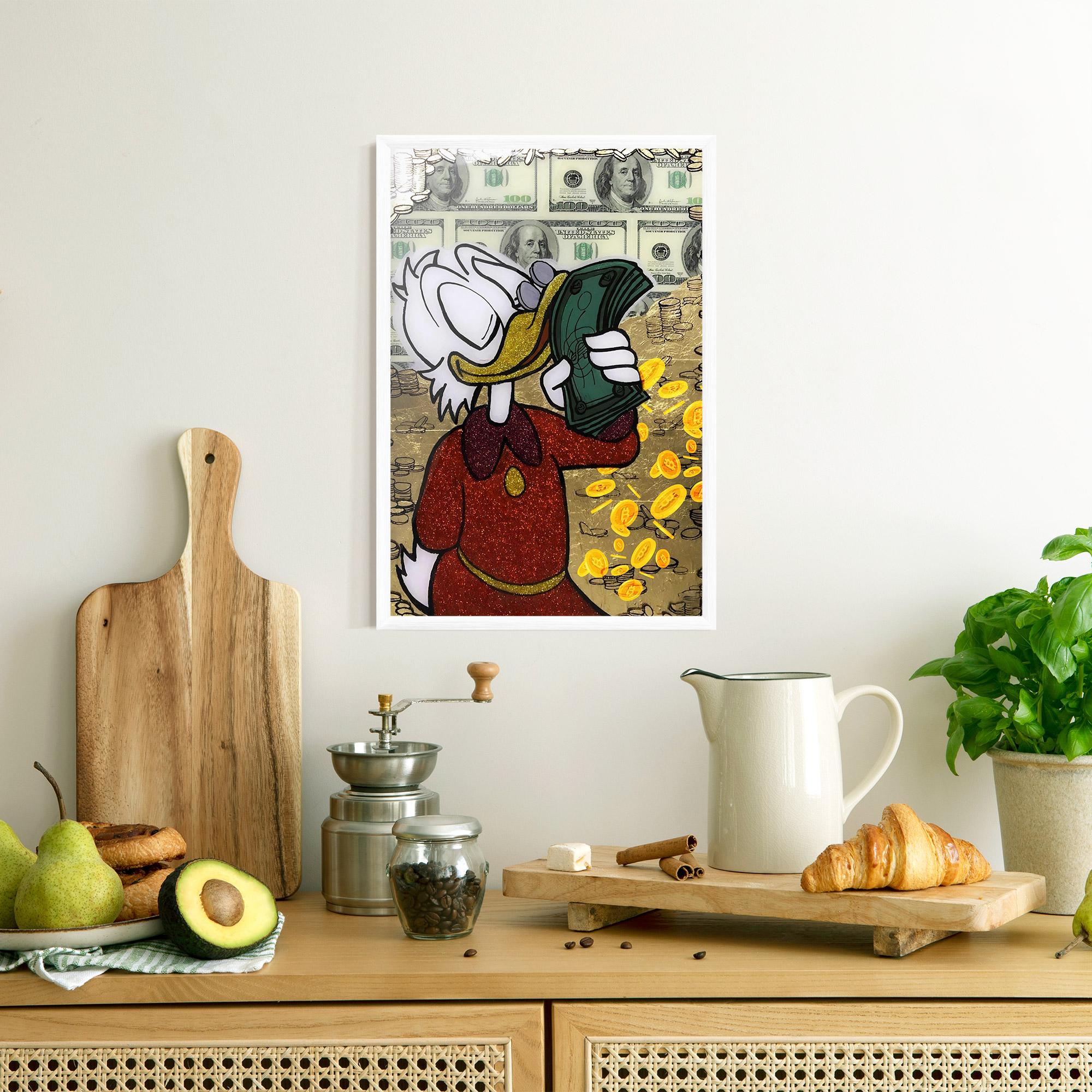 Poster Înrămat Smell Like Money mockup 8