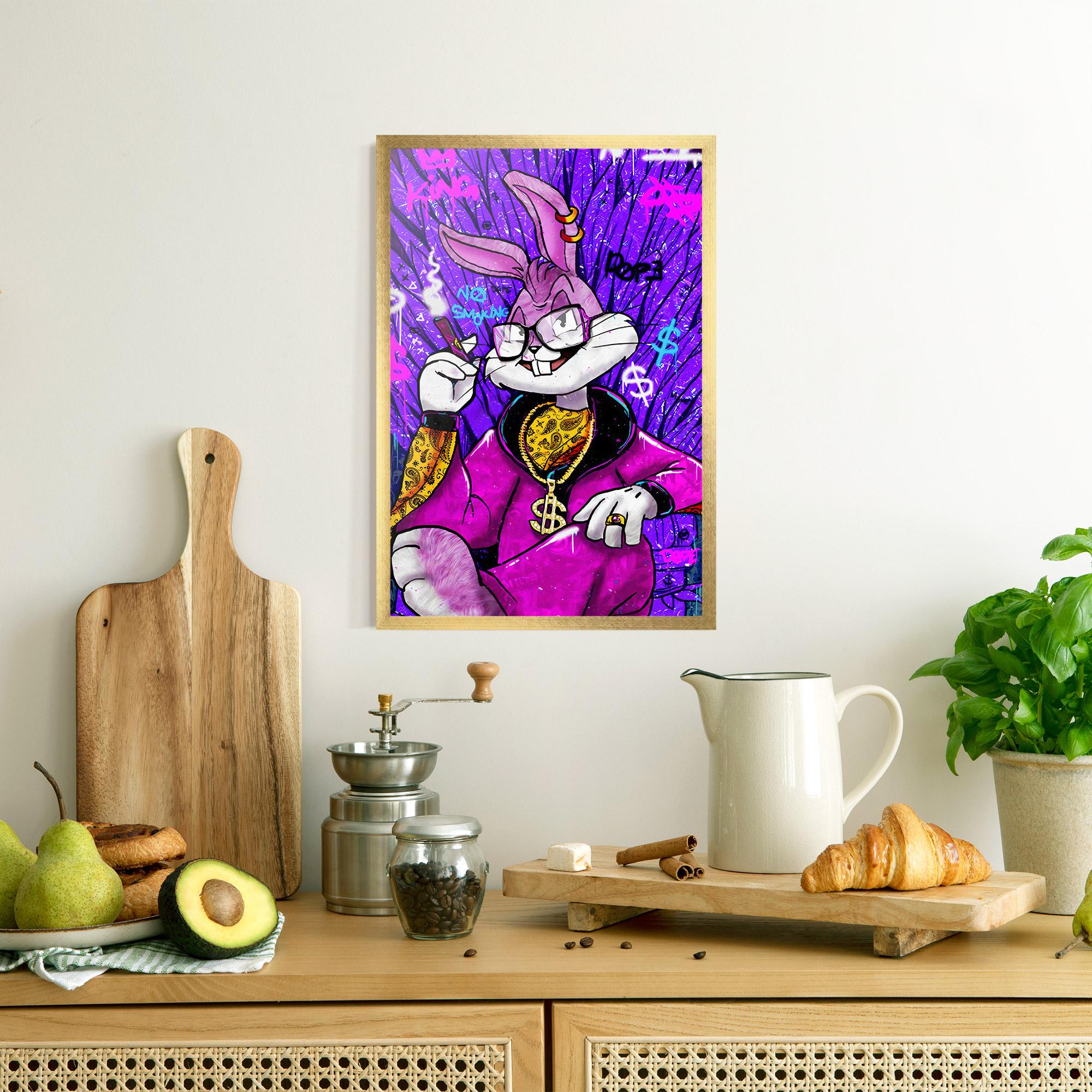 Poster Înrămat Boss Buny mockup 8