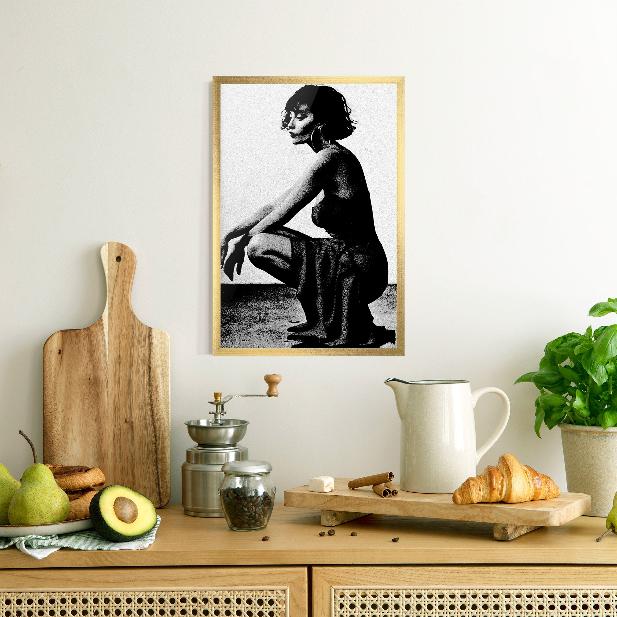 Grey Long Dress mockup 8