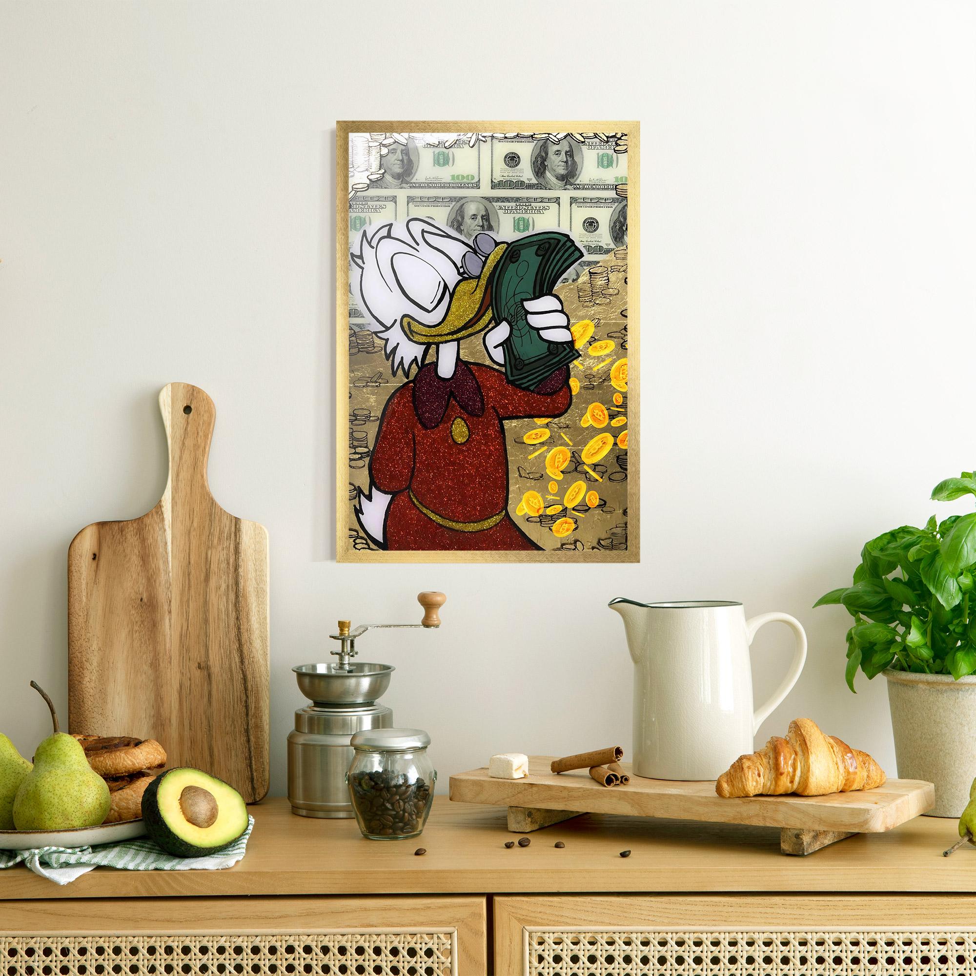 Poster Înrămat Smell Like Money mockup 8