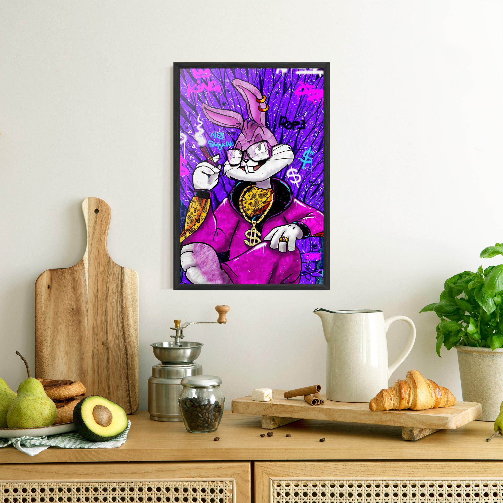 Poster Înrămat Boss Buny mockup 8