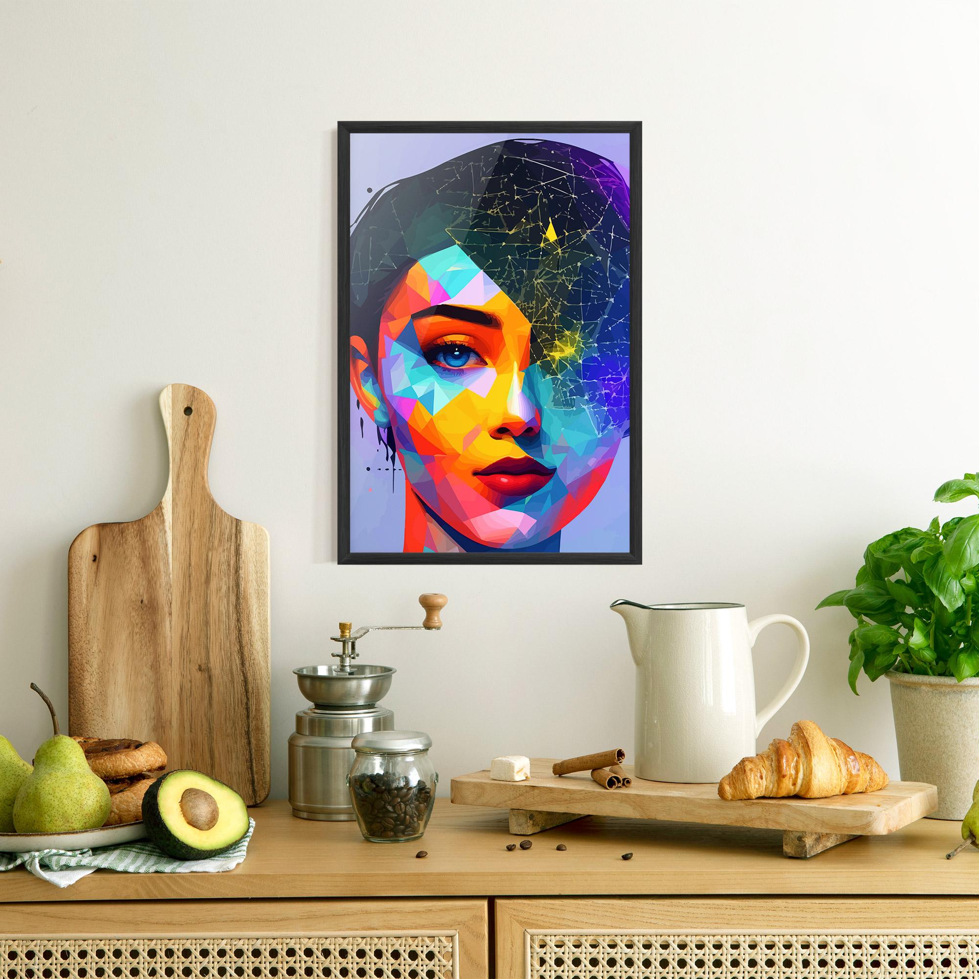 Poster Înrămat Internet Hyperrealism mockup 8