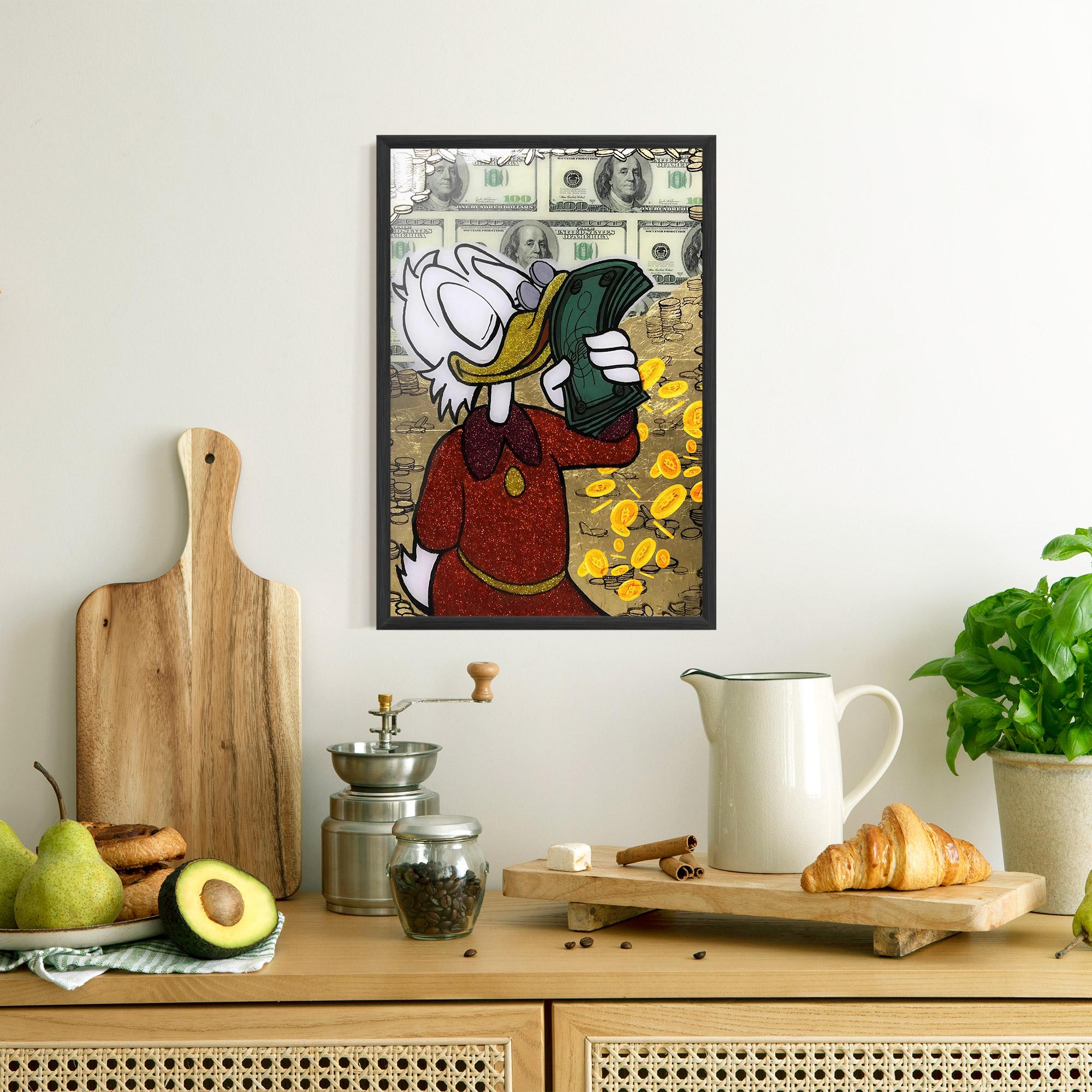 Poster Înrămat Smell Like Money mockup 8