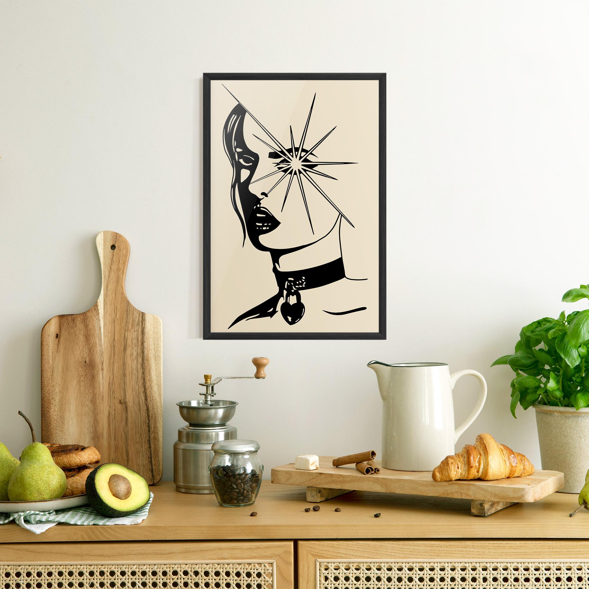 Poster Înrămat Woman Vision Star mockup 8