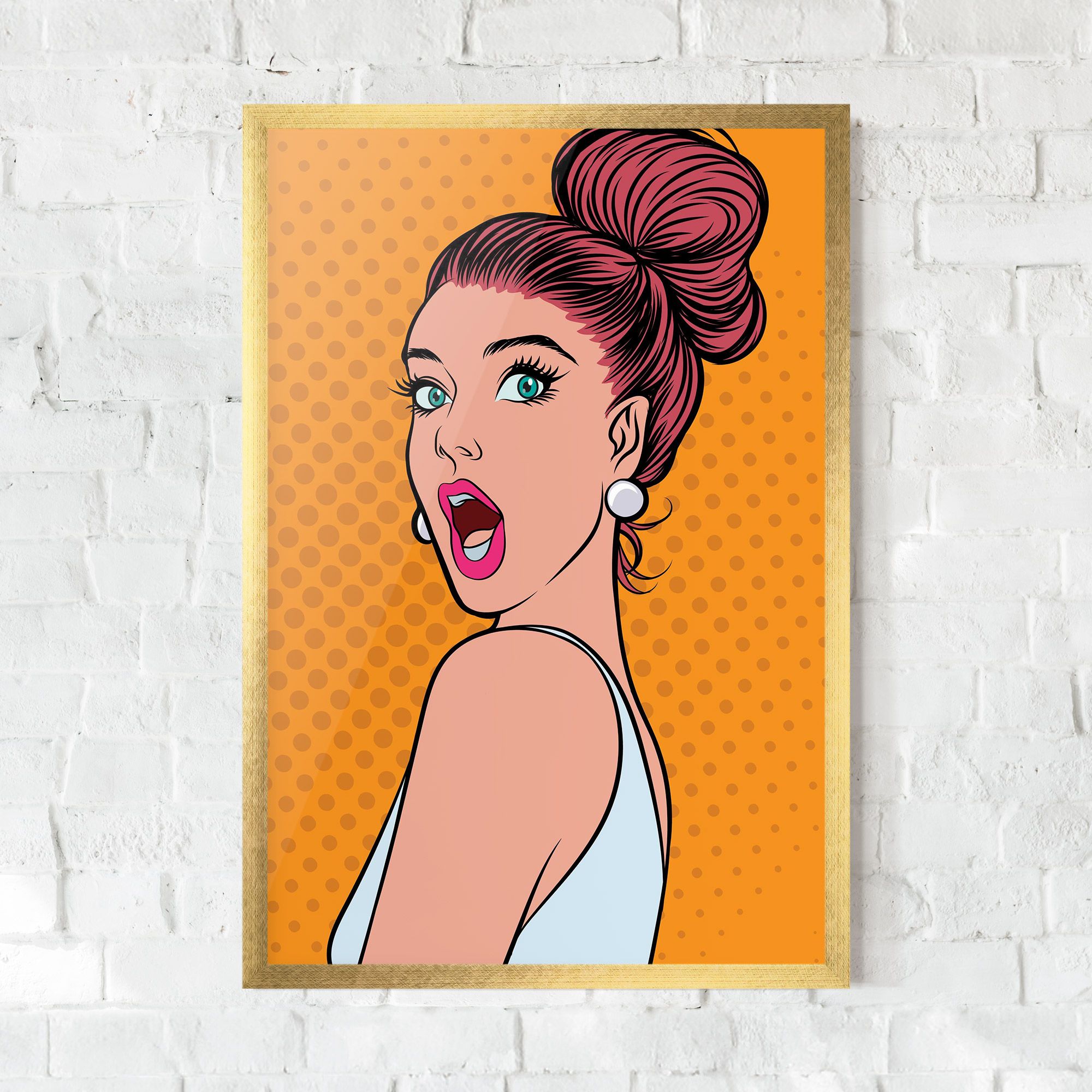 Pop Comic Lady mockup 0